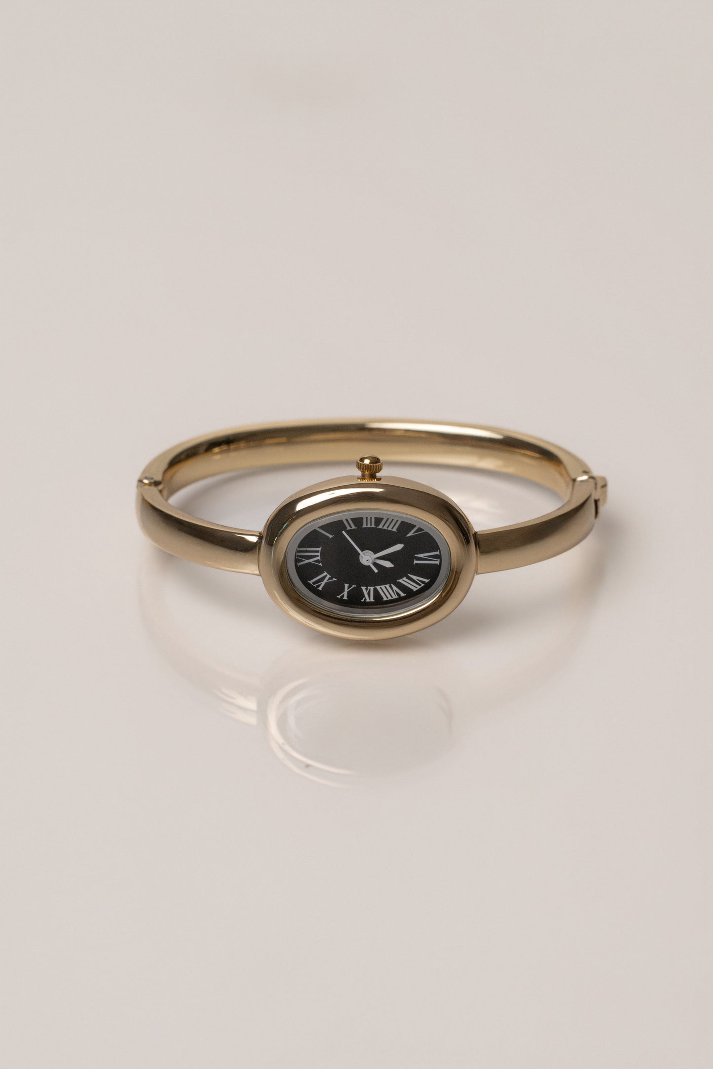 Gold Polished Hour Watch JLUXLABEL