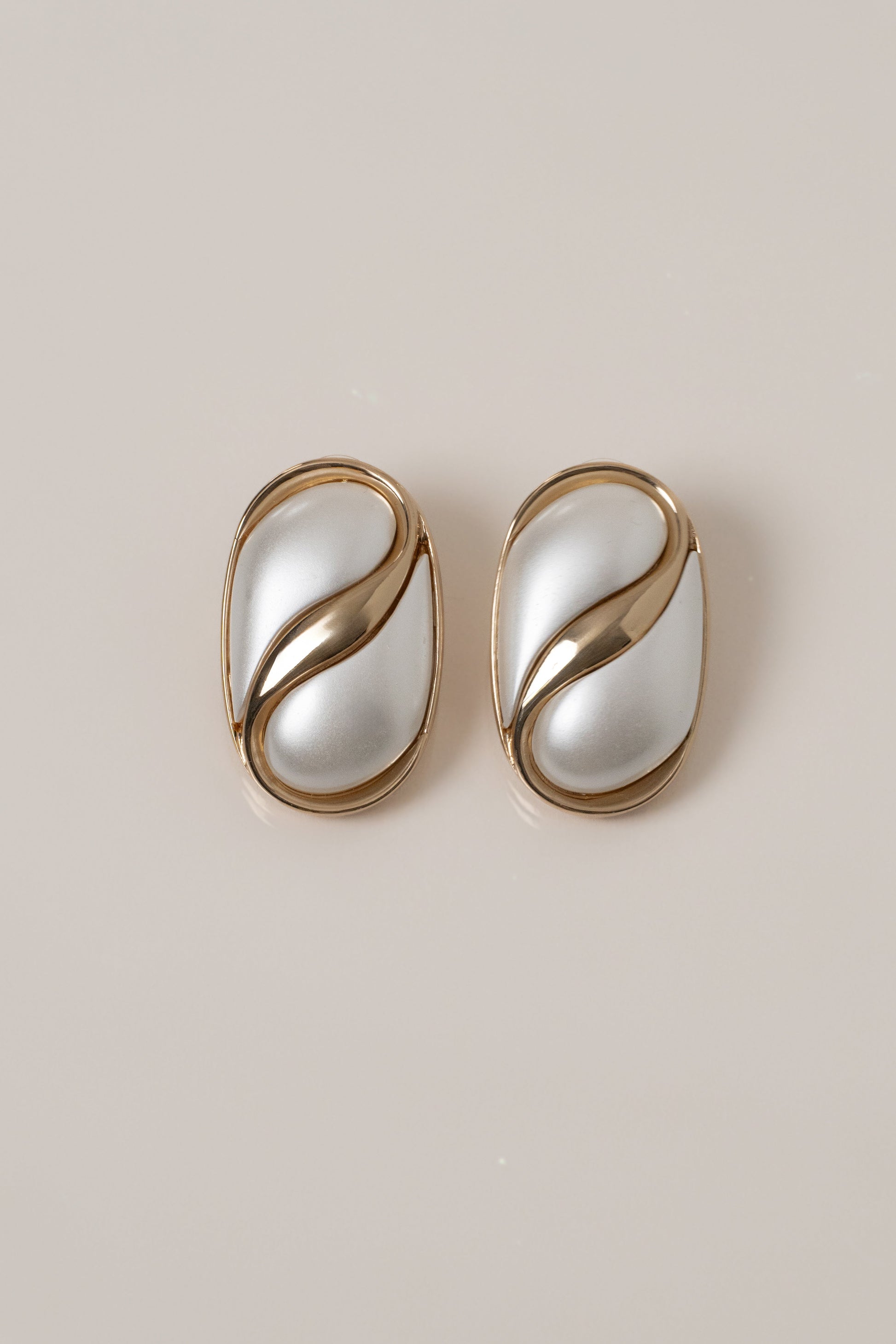 Gold Perla Earrings JLUXLABEL