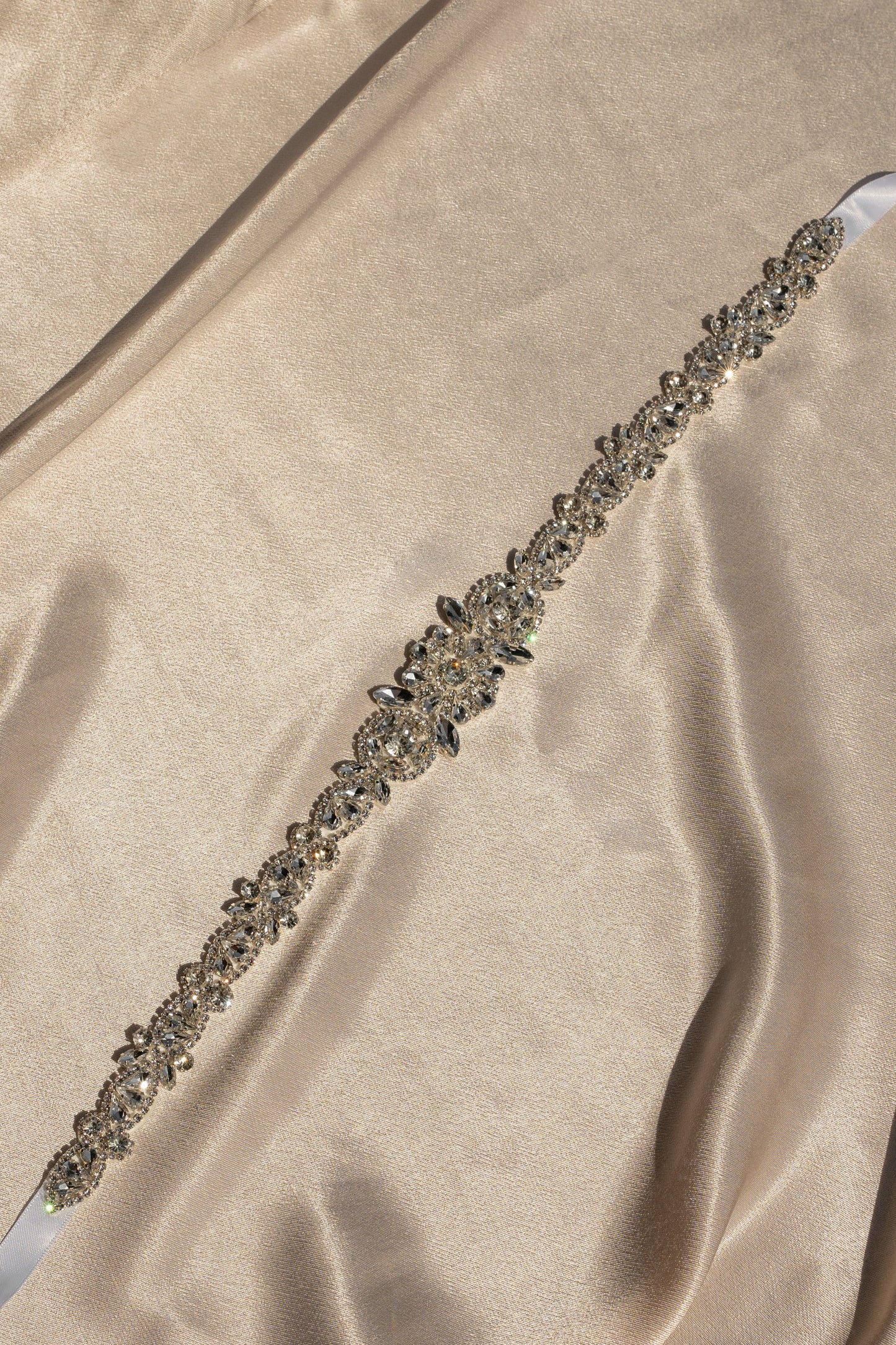 Silver Eternal Love Bridal Sash