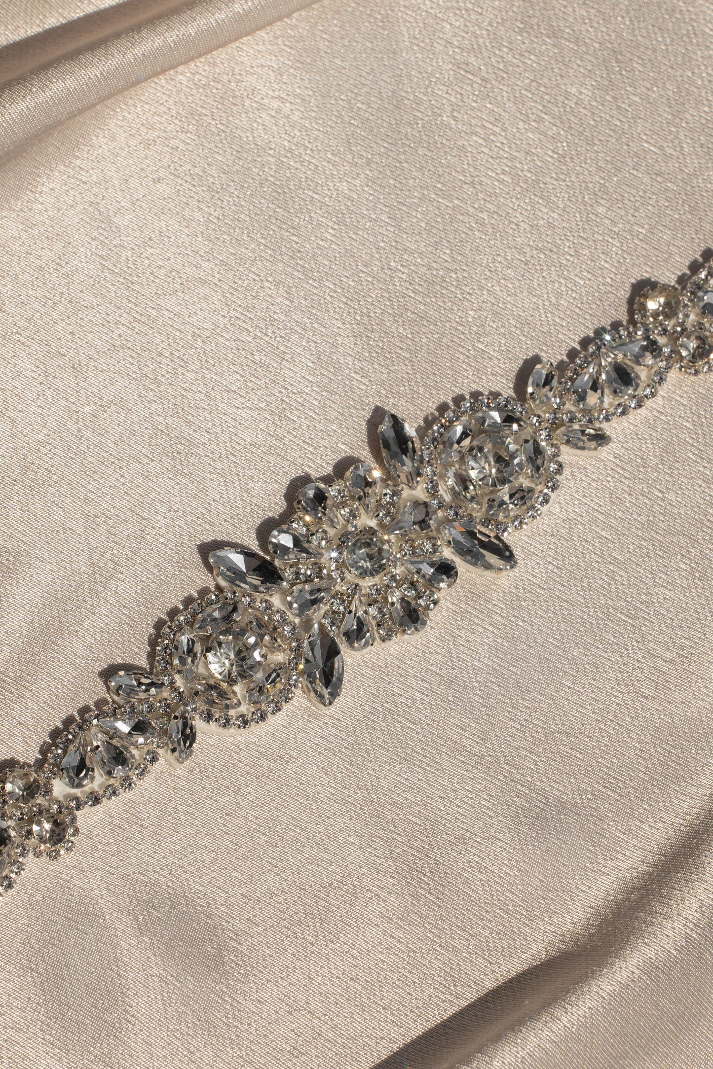 Silver Eternal Love Bridal Sash