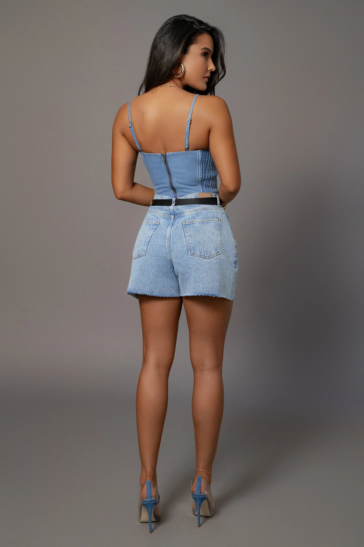 Medium Wash Denim Jourdan Shorts JLUXLABEL