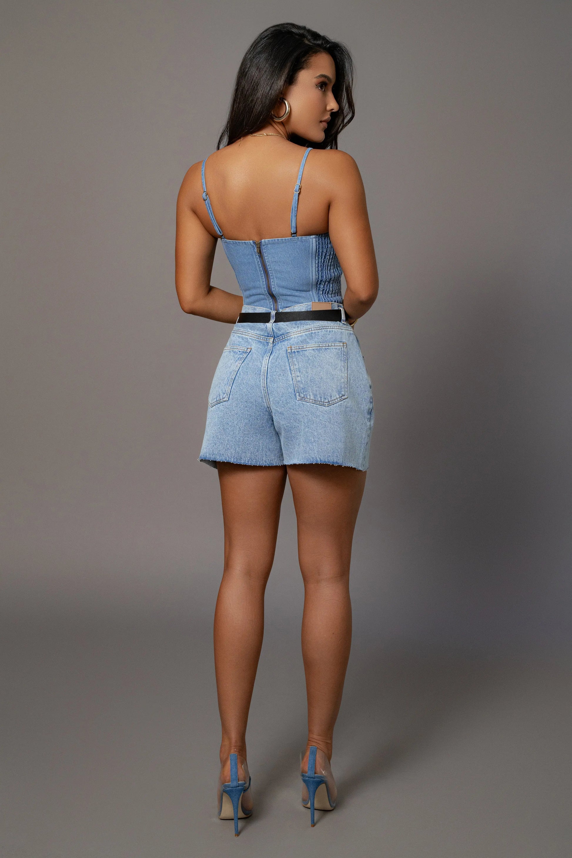 Medium Wash Denim Jourdan Shorts JLUXLABEL