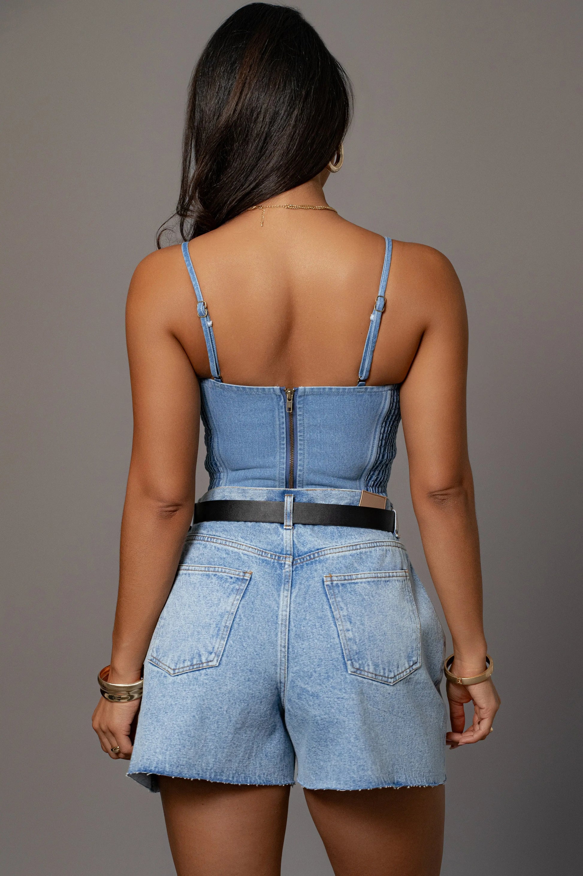 Medium Wash Denim Jourdan Shorts JLUXLABEL
