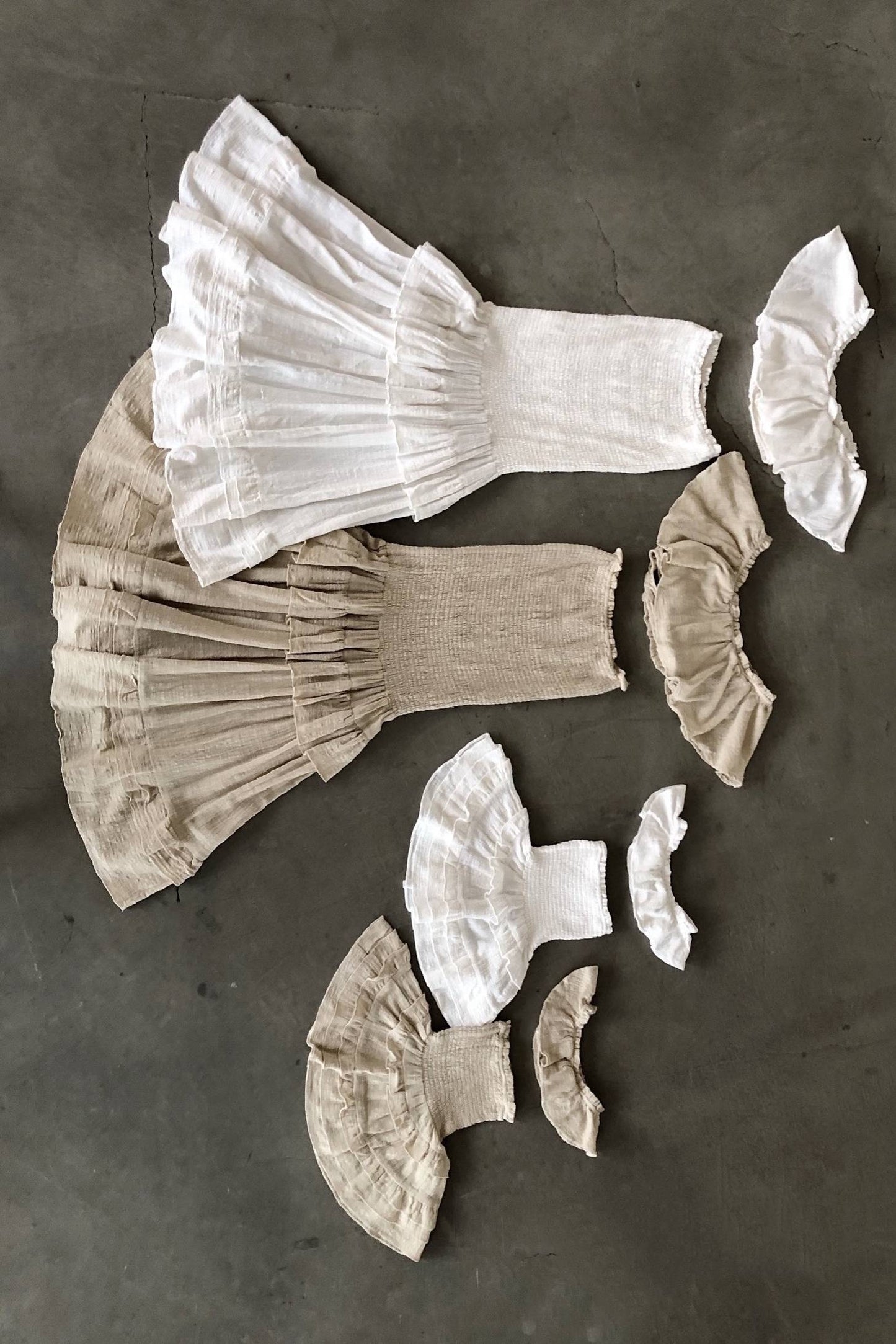 White Sienna Ruffled Skirt Set JLUXLABEL