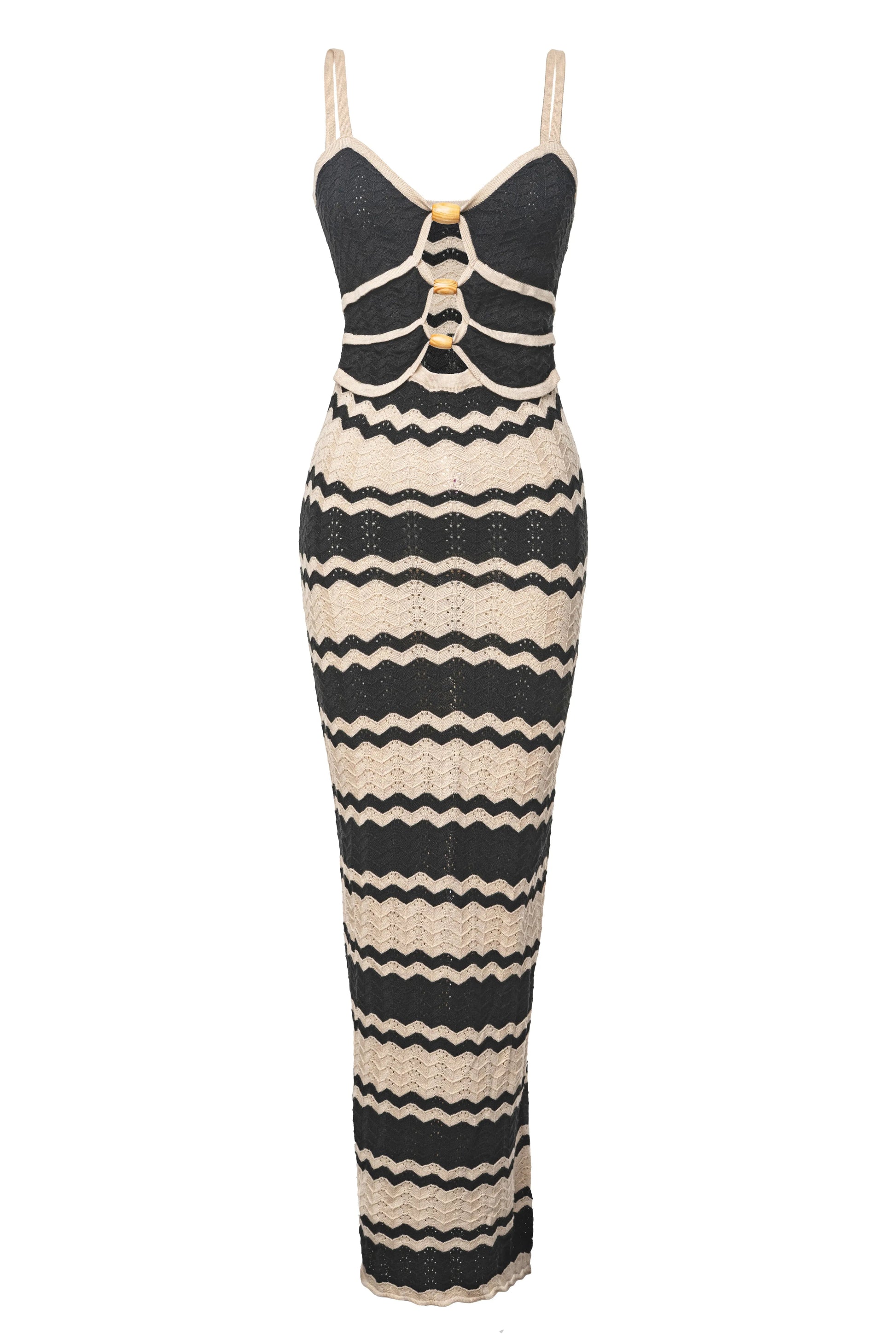 Black Azula Knit Maxi Dress JLUXLABEL