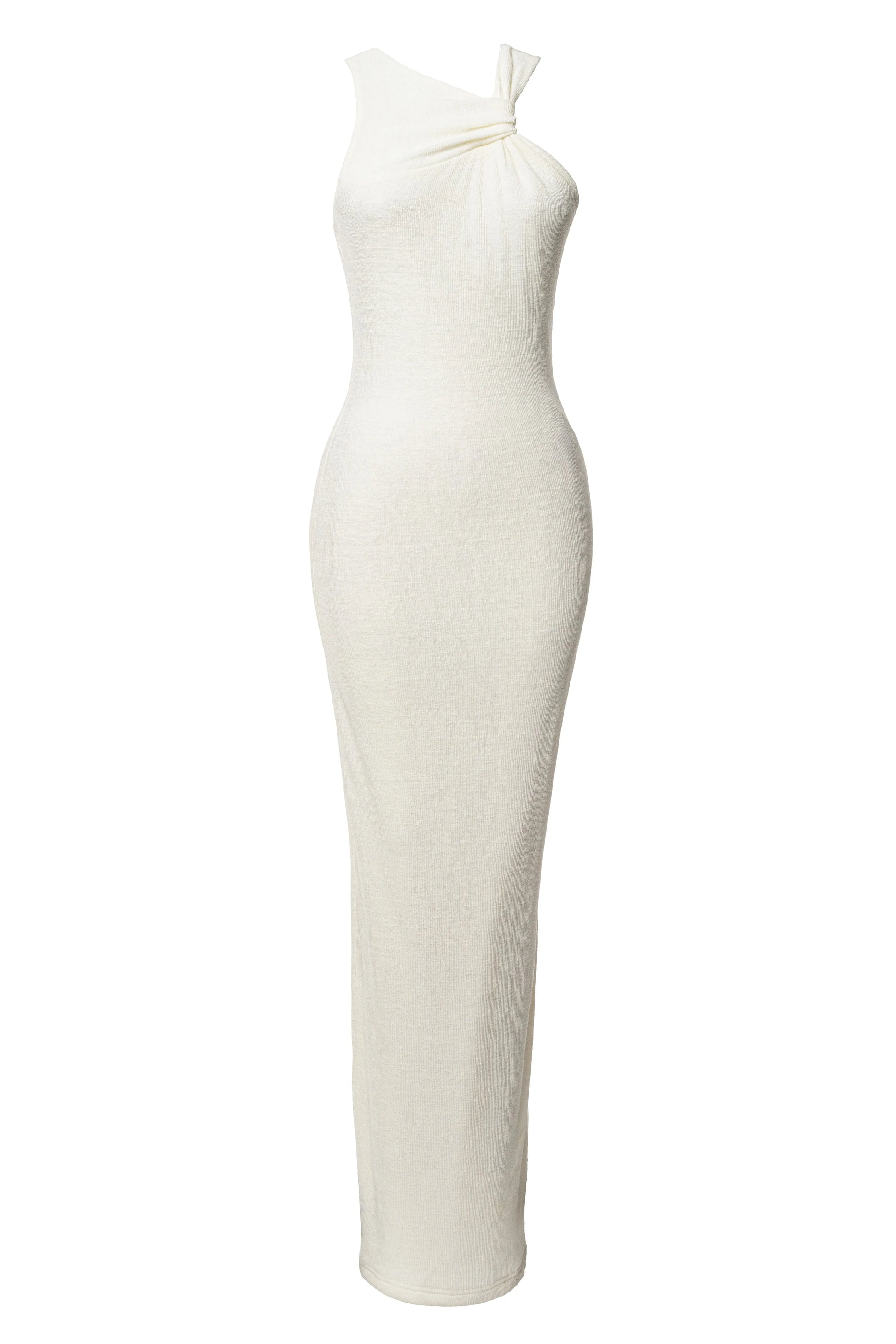 Ivory Alessia Knit Maxi Dress JLUXLABEL