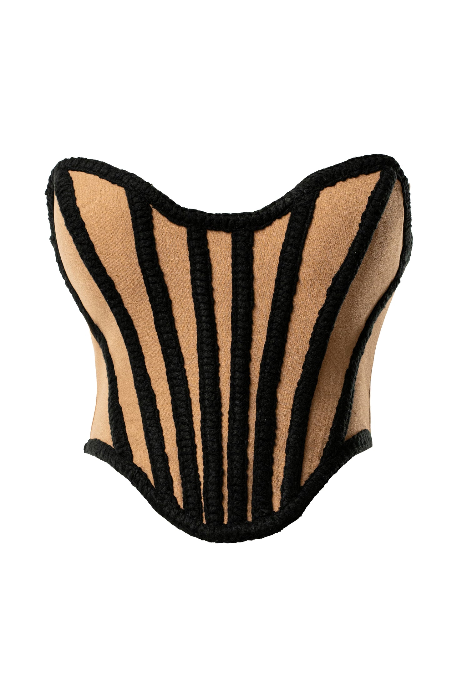 Black Cassis Braided Corset