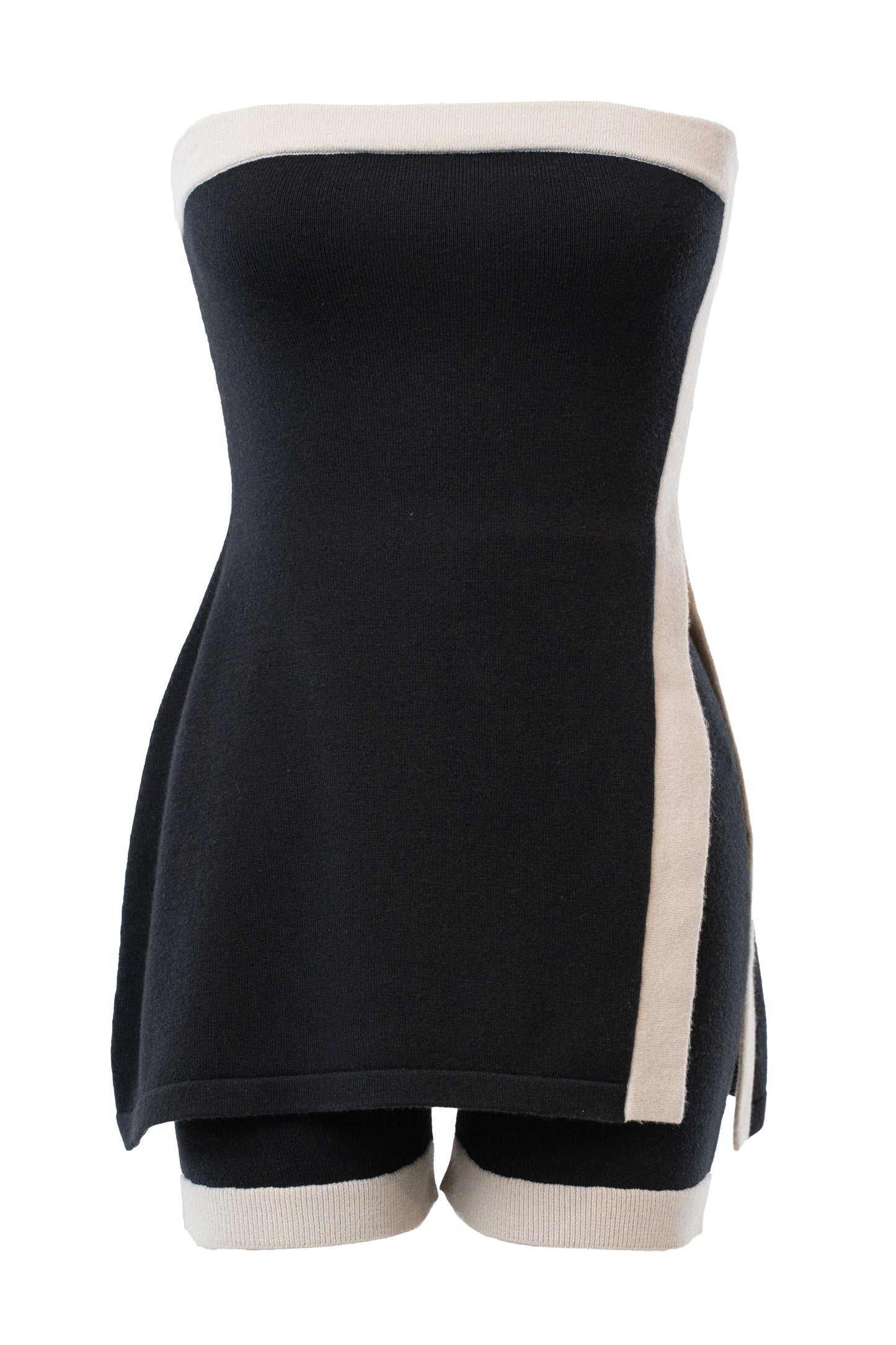 Black/Milk Olivea Knit Short Set
