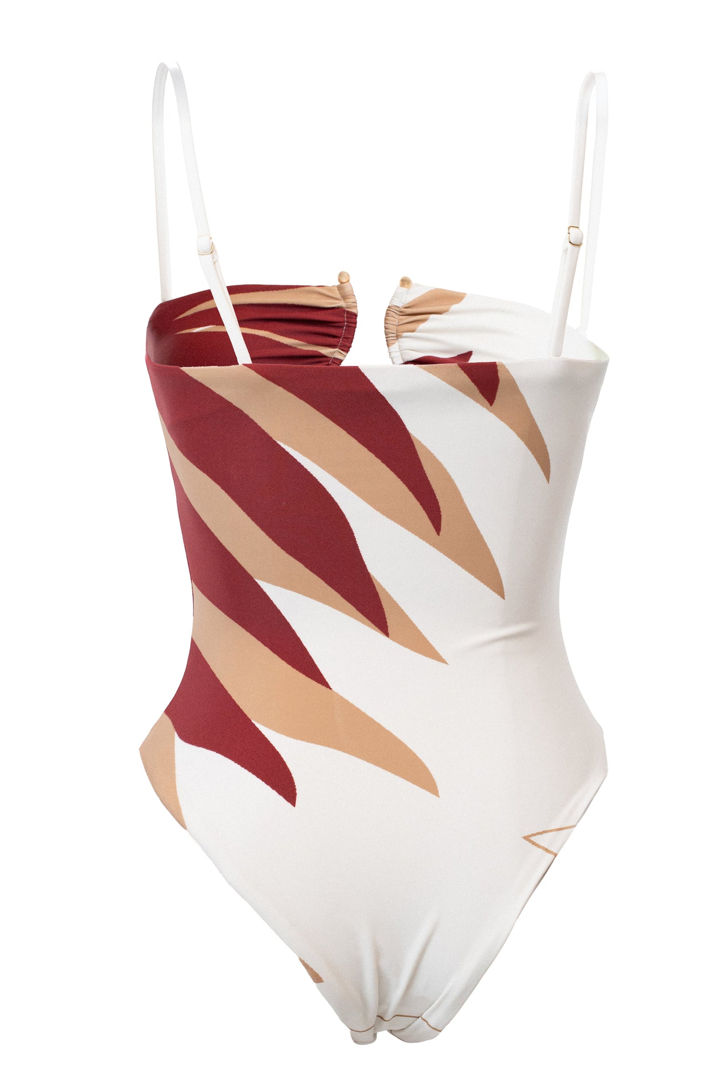 Ivory Palm Print Essence Swimsuit