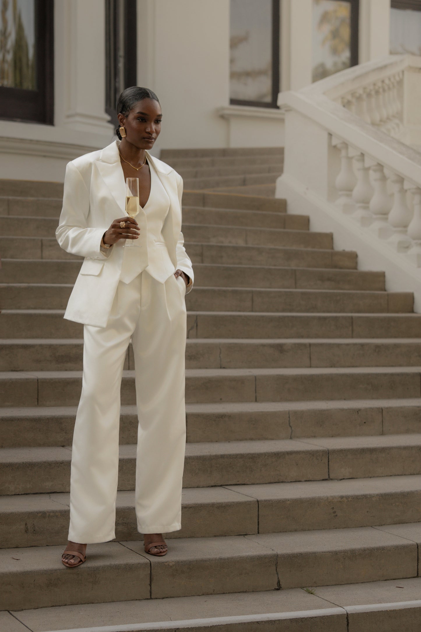 White City Nights Satin Trouser JLUXLABEL