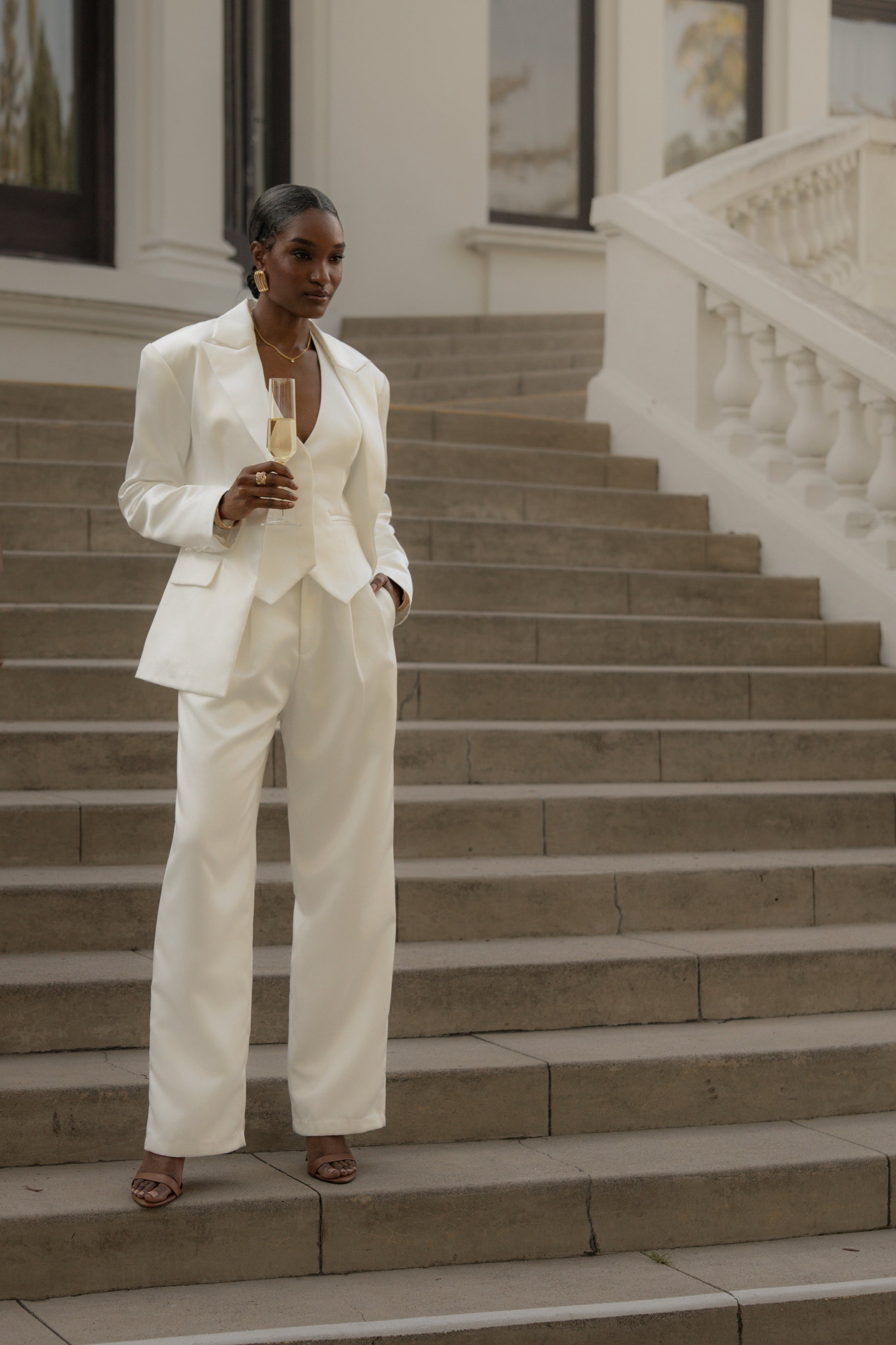White City Nights Satin Trouser JLUXLABEL