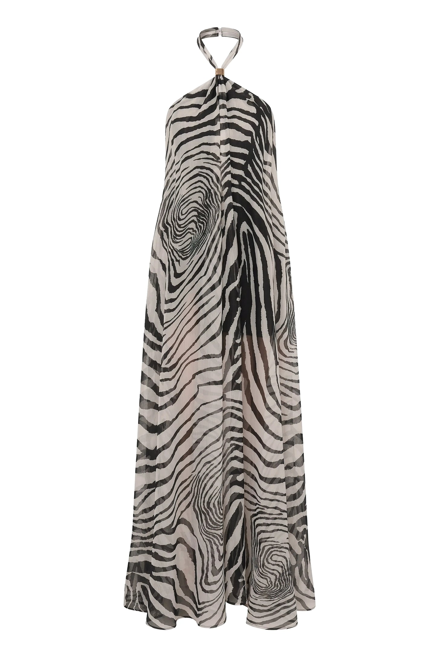 PRE-ORDER Zebra Print Jolene Halter Dress JLUXLABEL