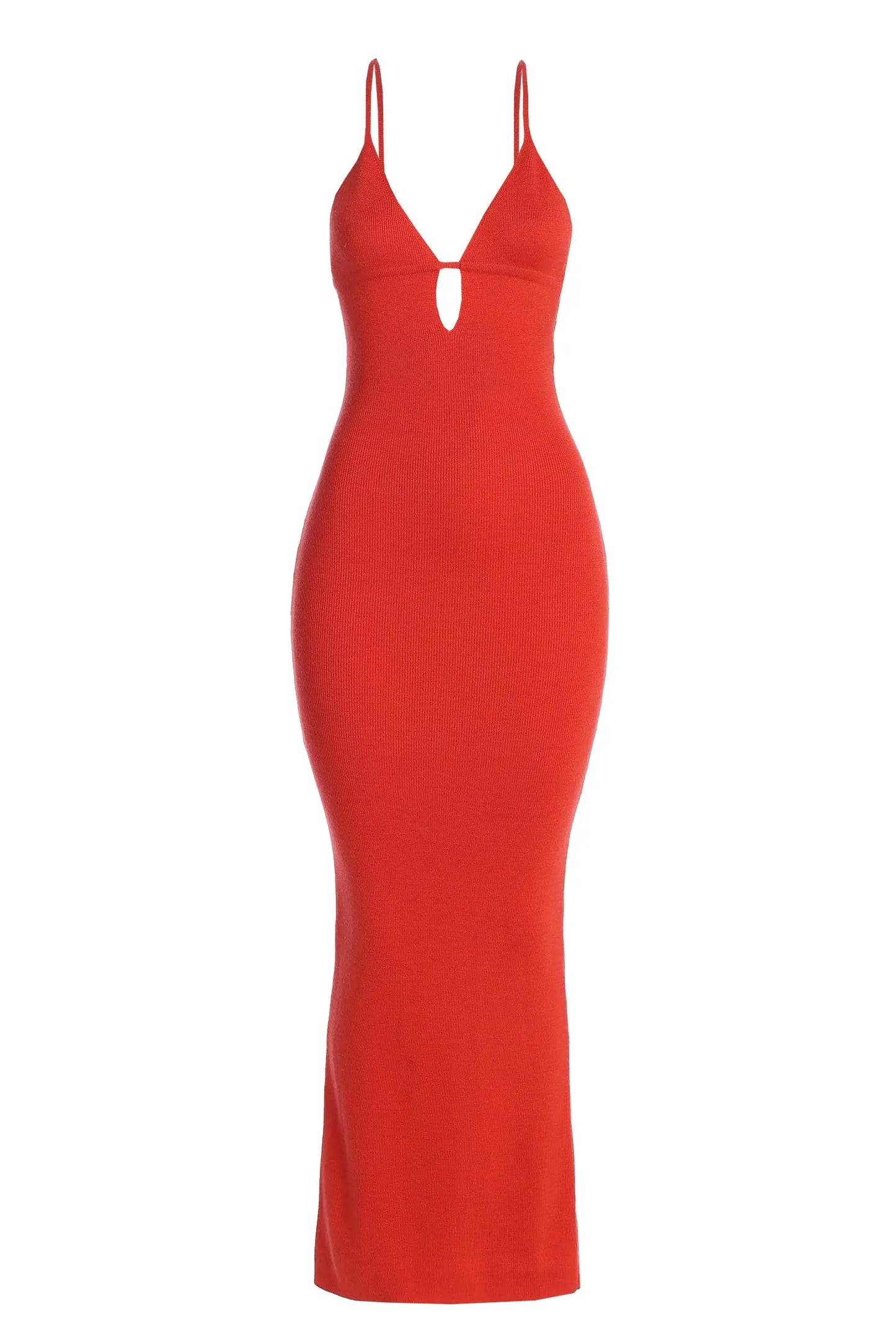 Berry Sun Rays Knit Maxi Dress JLUXLABEL