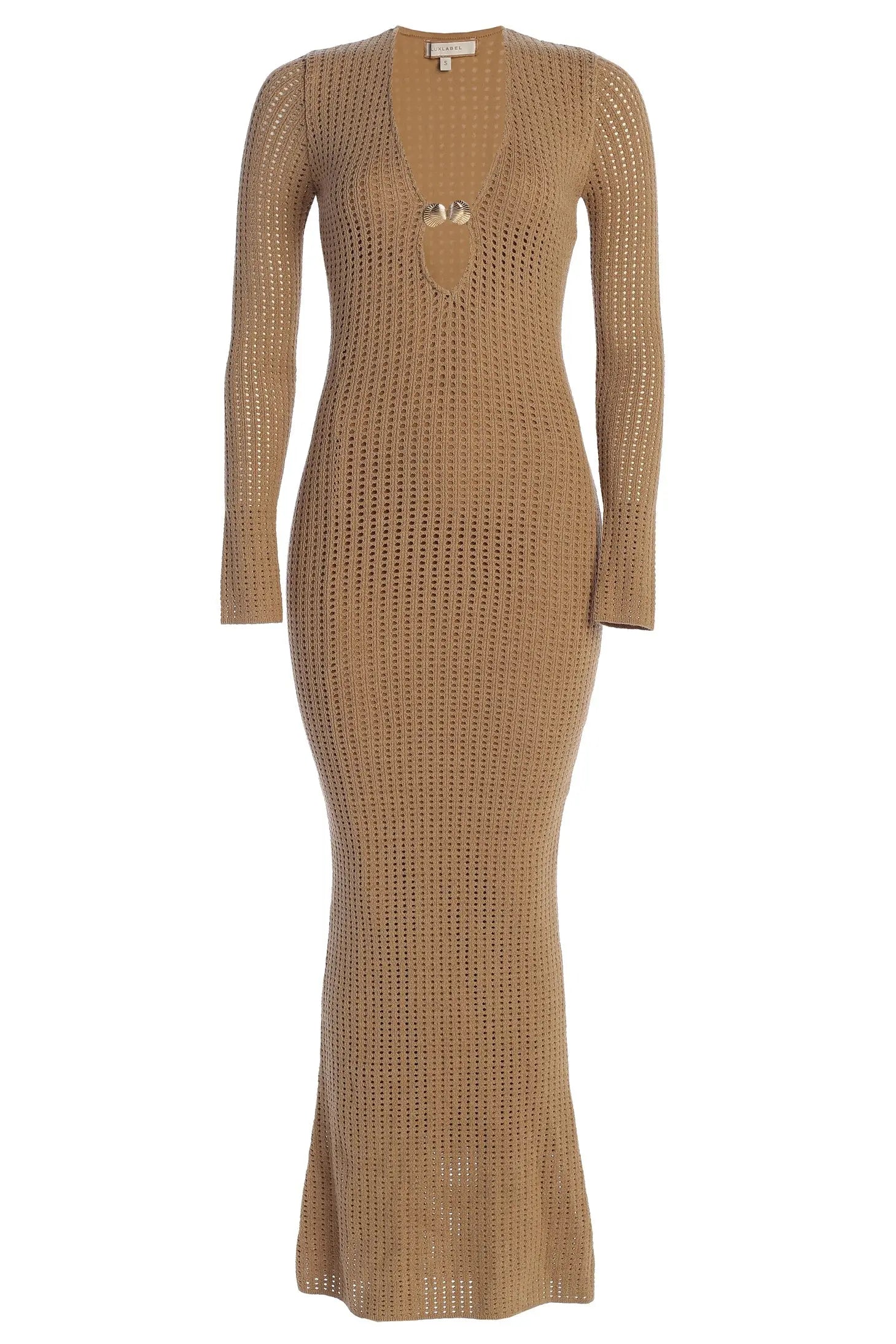Sand Sol Sweater Knit Dress JLUXLABEL