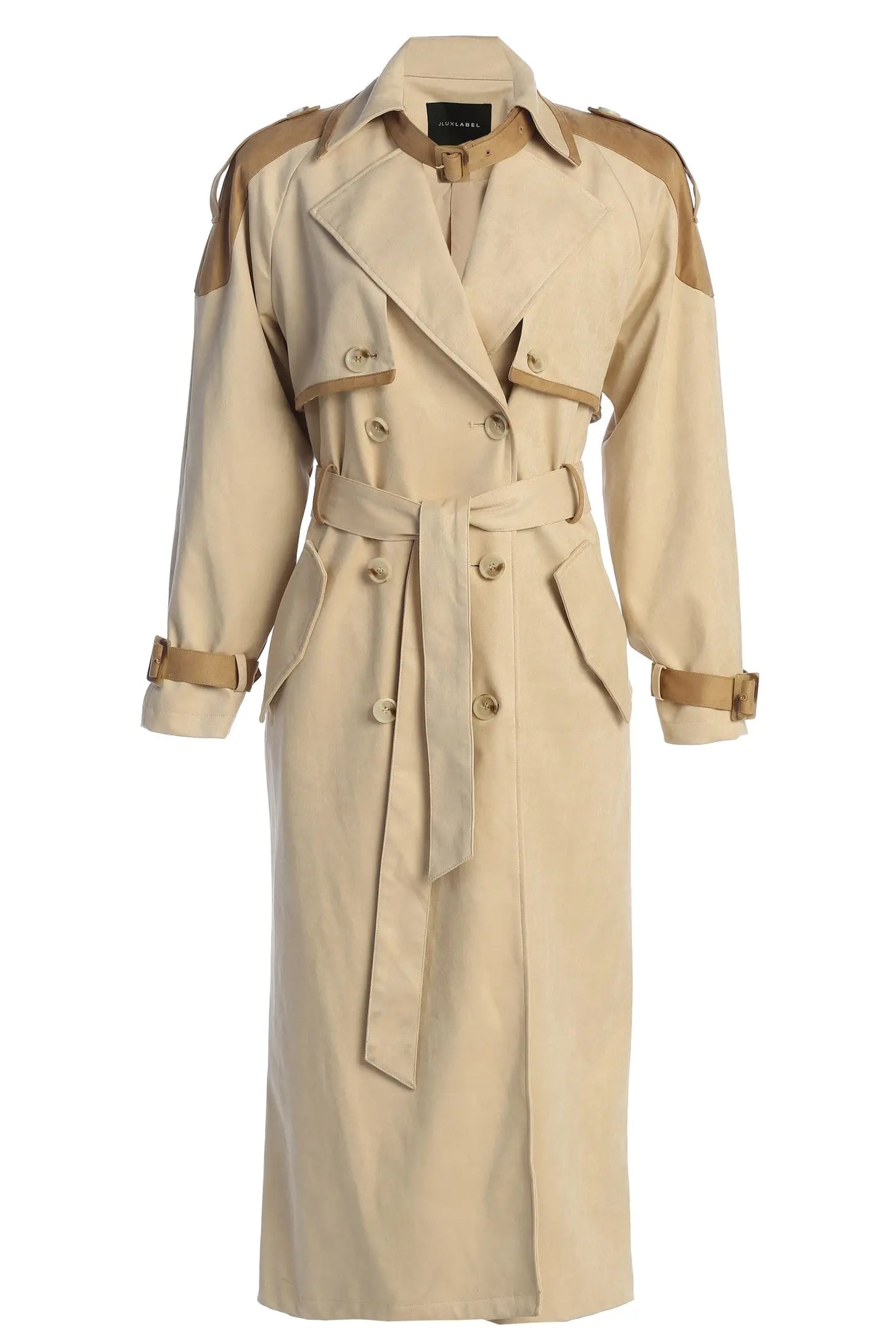 Tan Elite Suede Coat JLUXLABEL