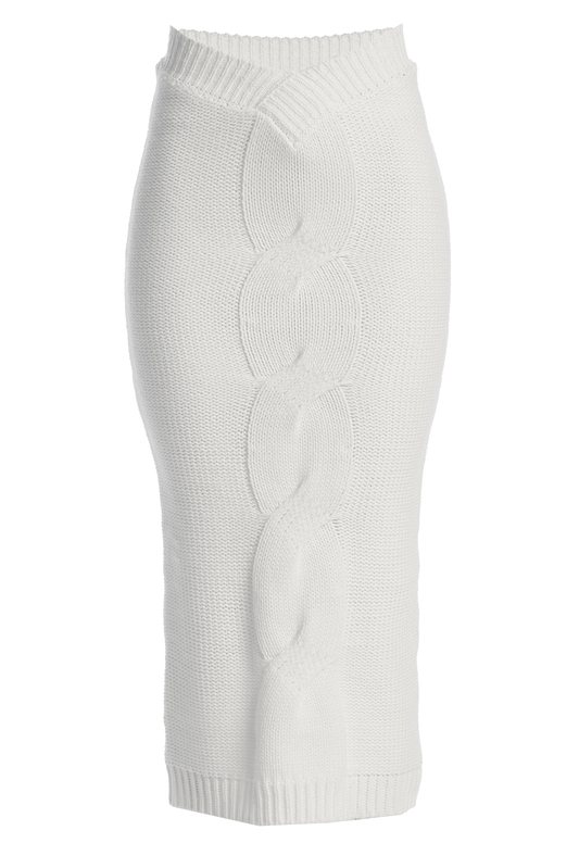 Milk Merine Knit Midi Skirt