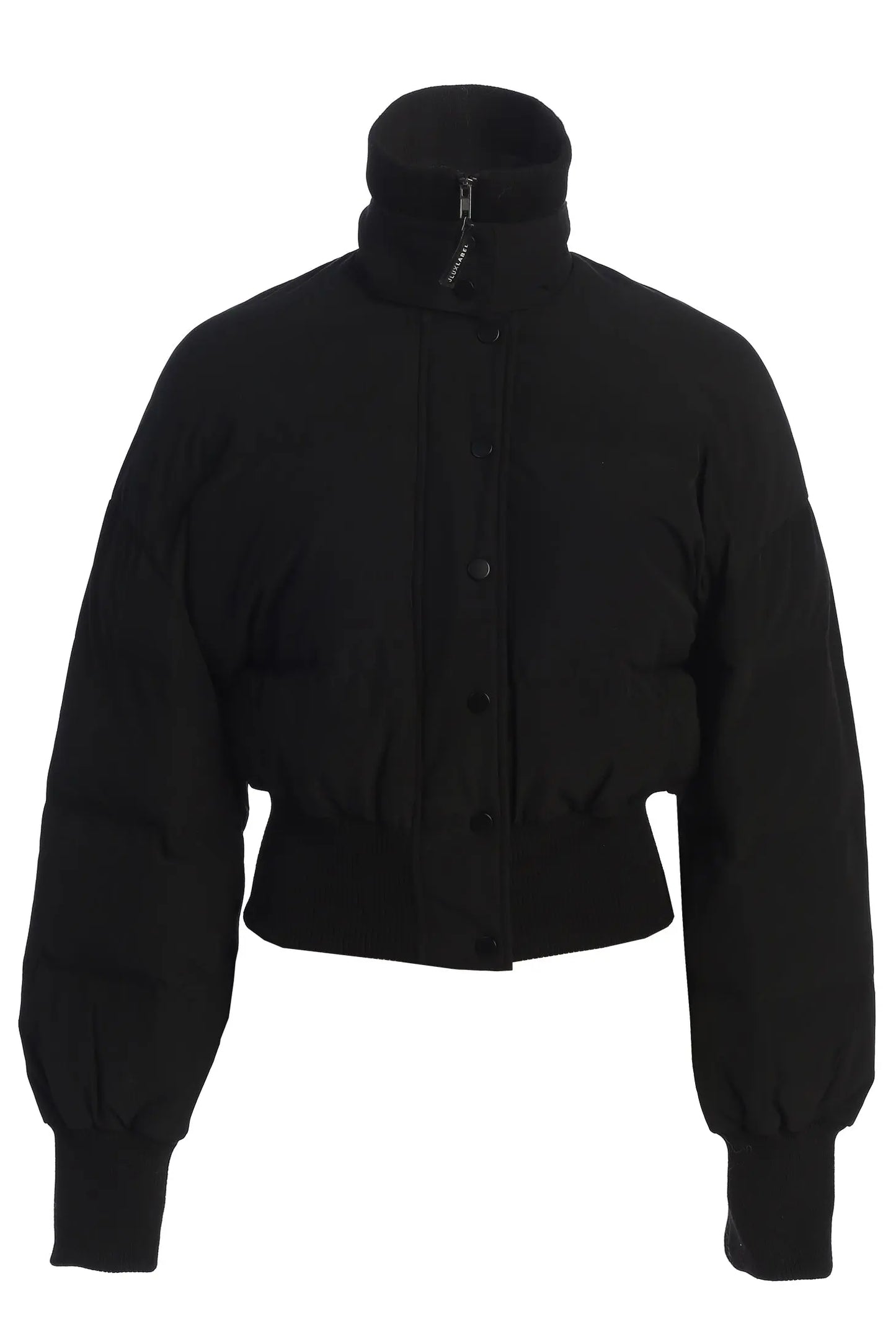 Black Stassie Ribbed Jacket JLUXLABEL