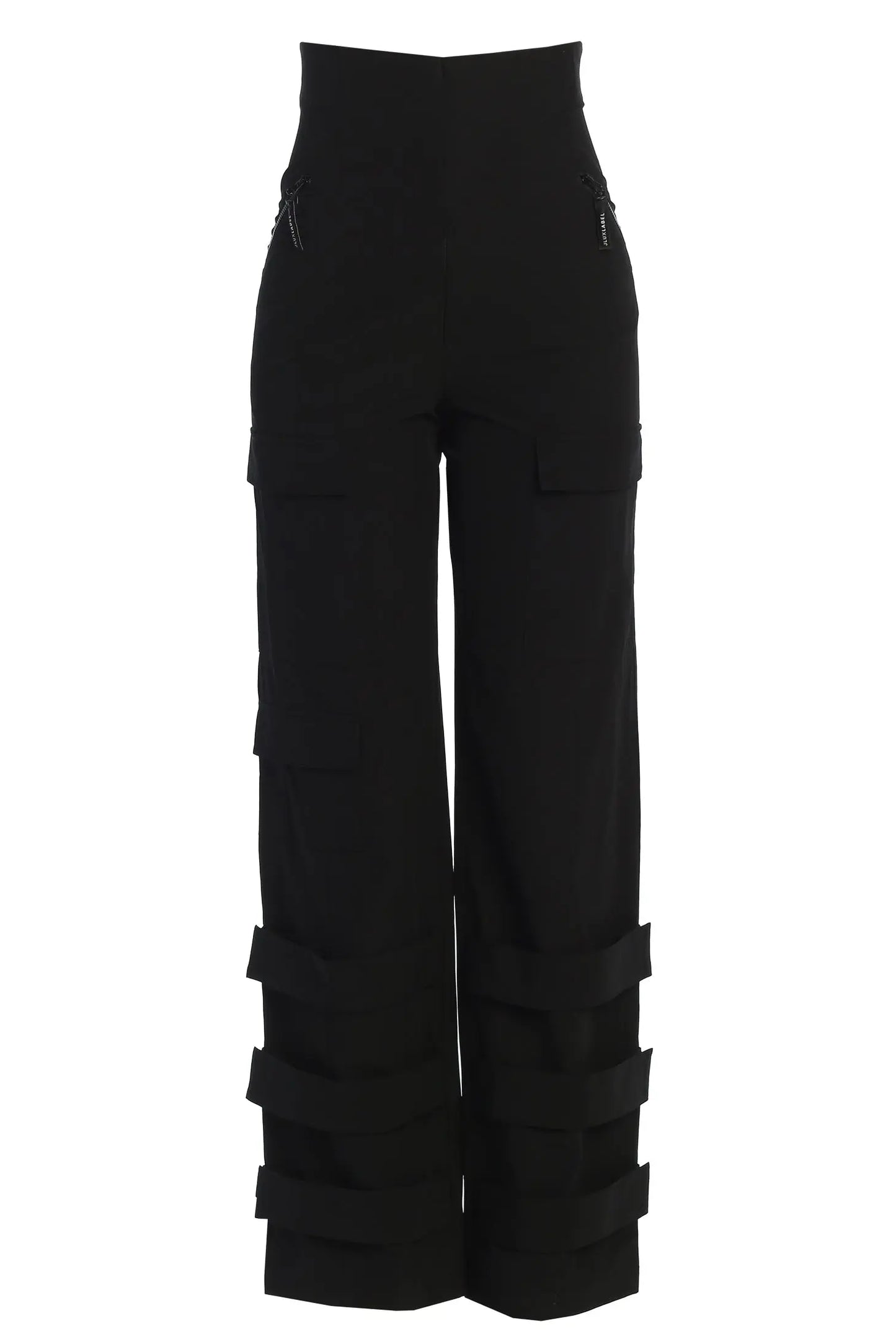 Black Nyah Nylon Utility Pants JLUXLABEL