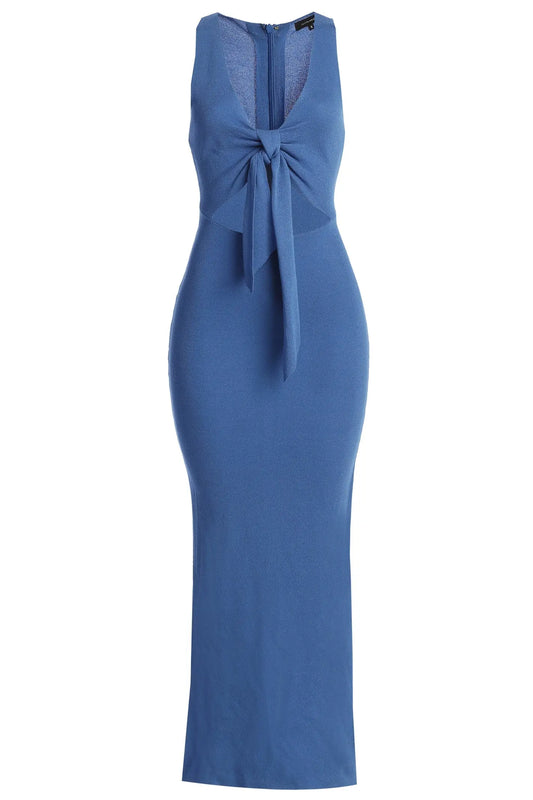 Blue Adrienna Maxi Dress JLUXLABEL