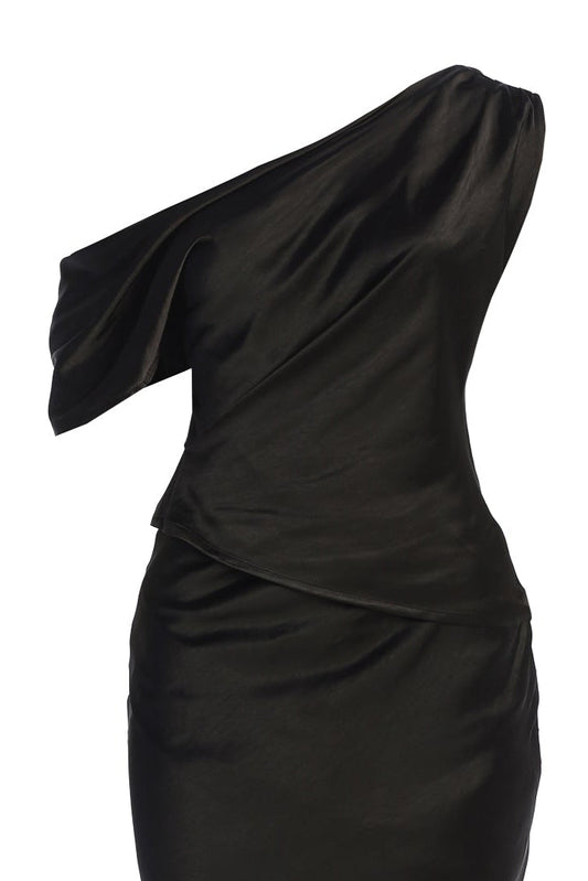 Black Rosi Asymmetrical Top