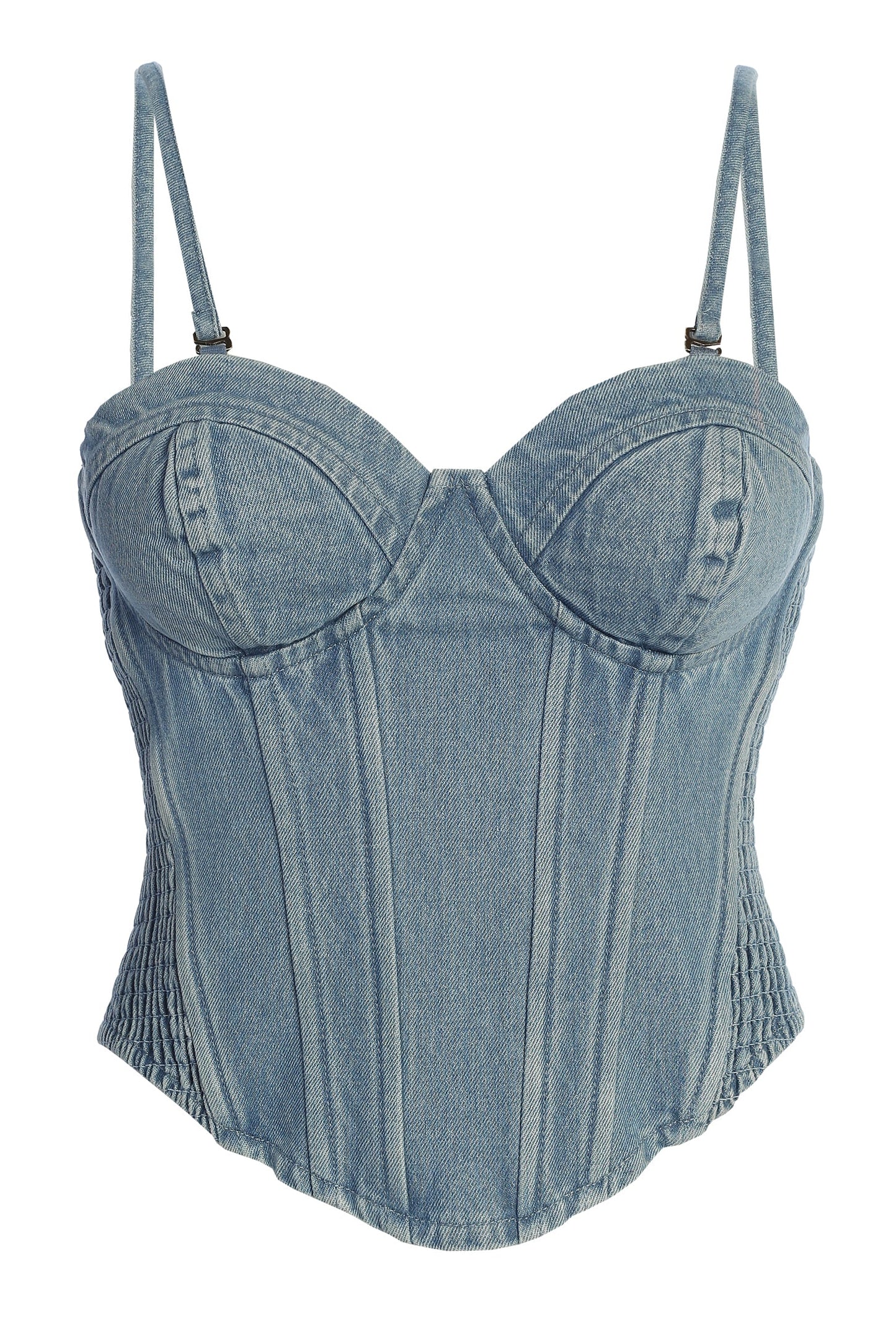 Medium Wash Denim Marsella Sweetheart Corset