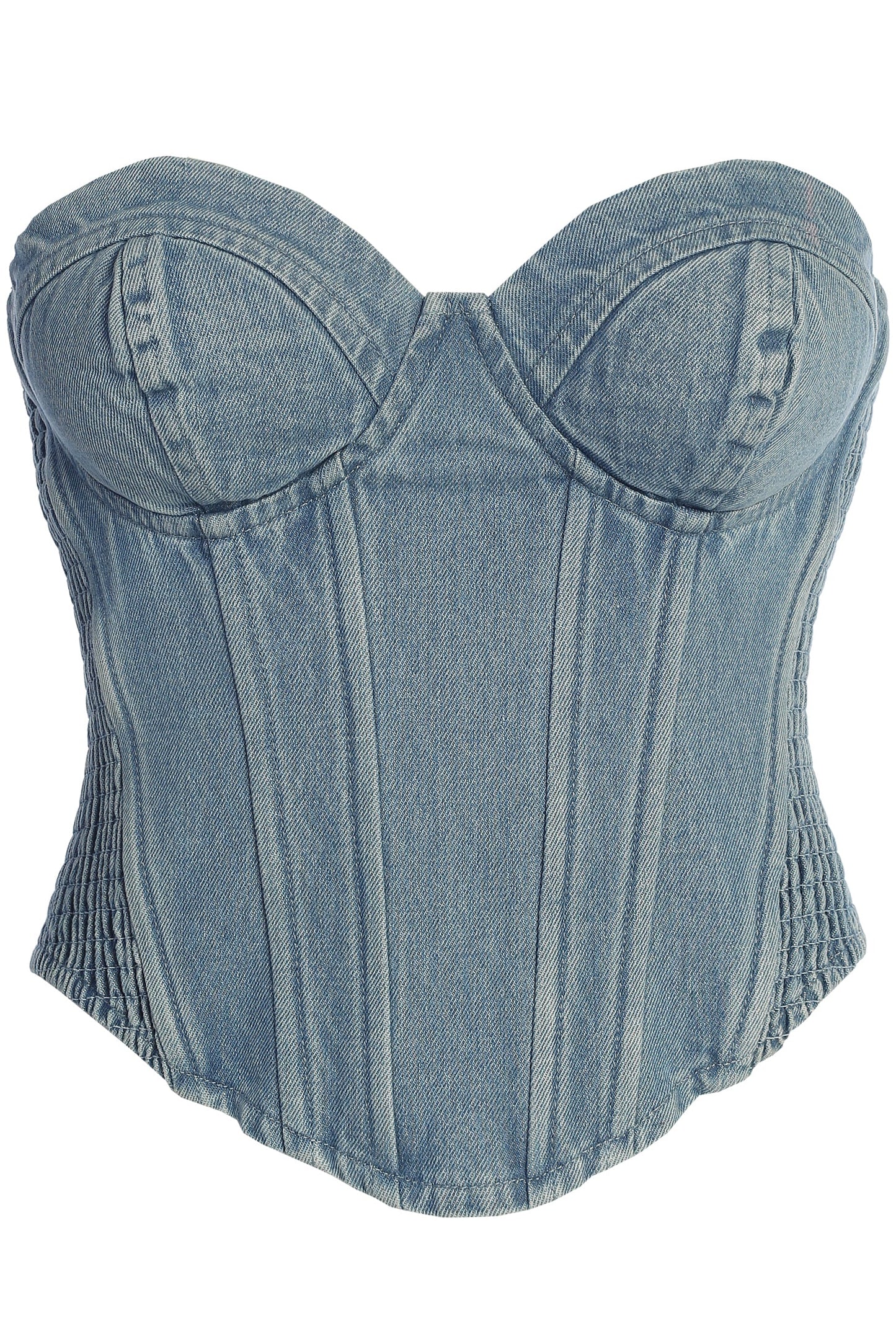 Medium Wash Denim Marsella Sweetheart Corset