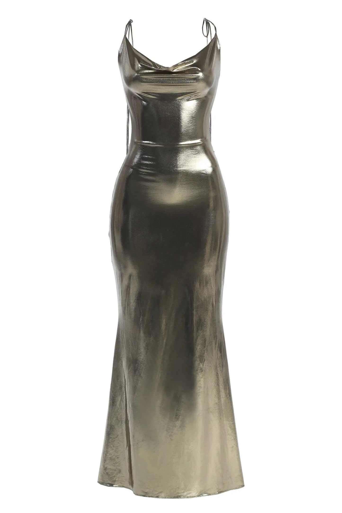 Light Gold Heart of Gold Maxi Dress JLUXLABEL
