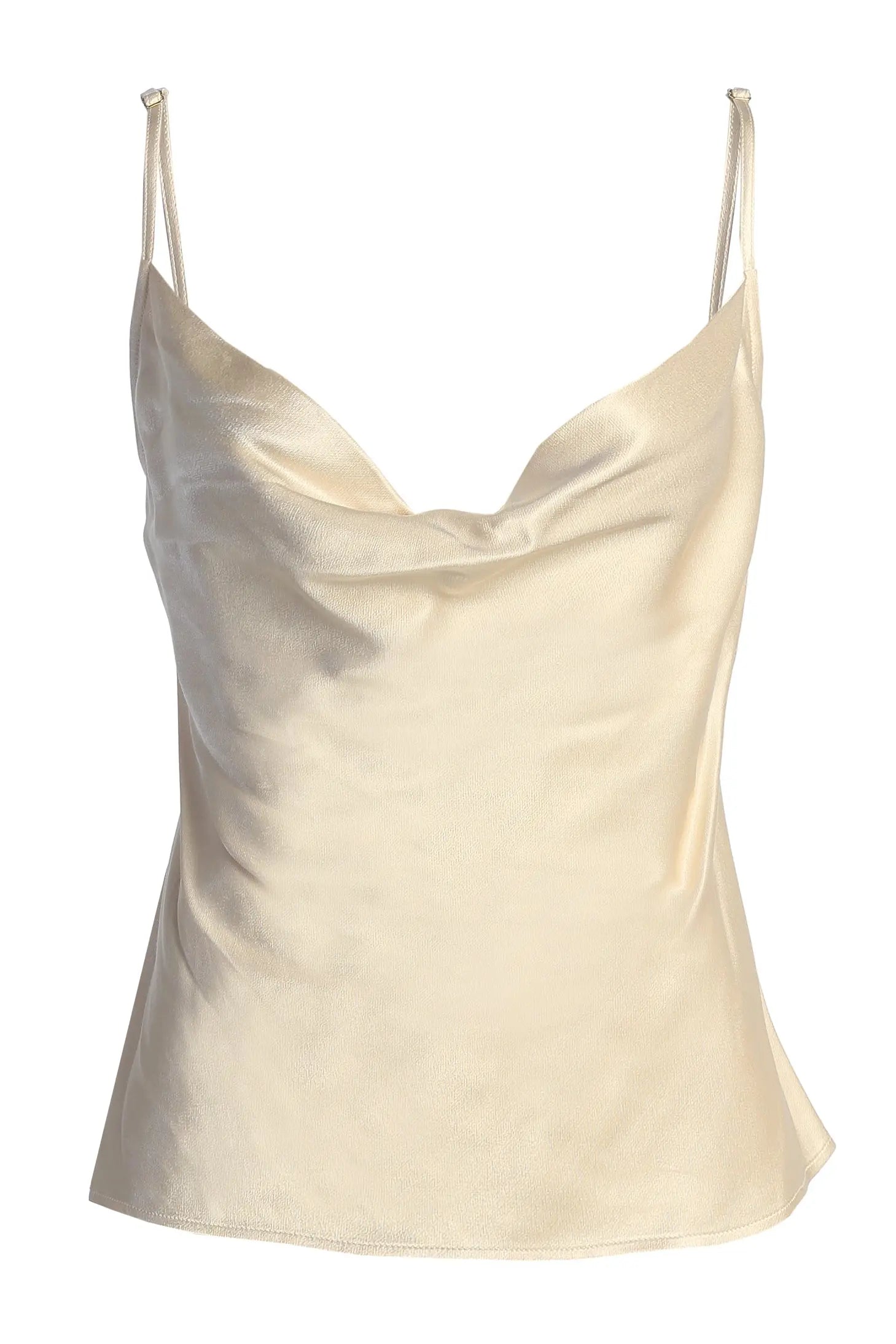 Champagne Amour Satin Top JLUXLABEL