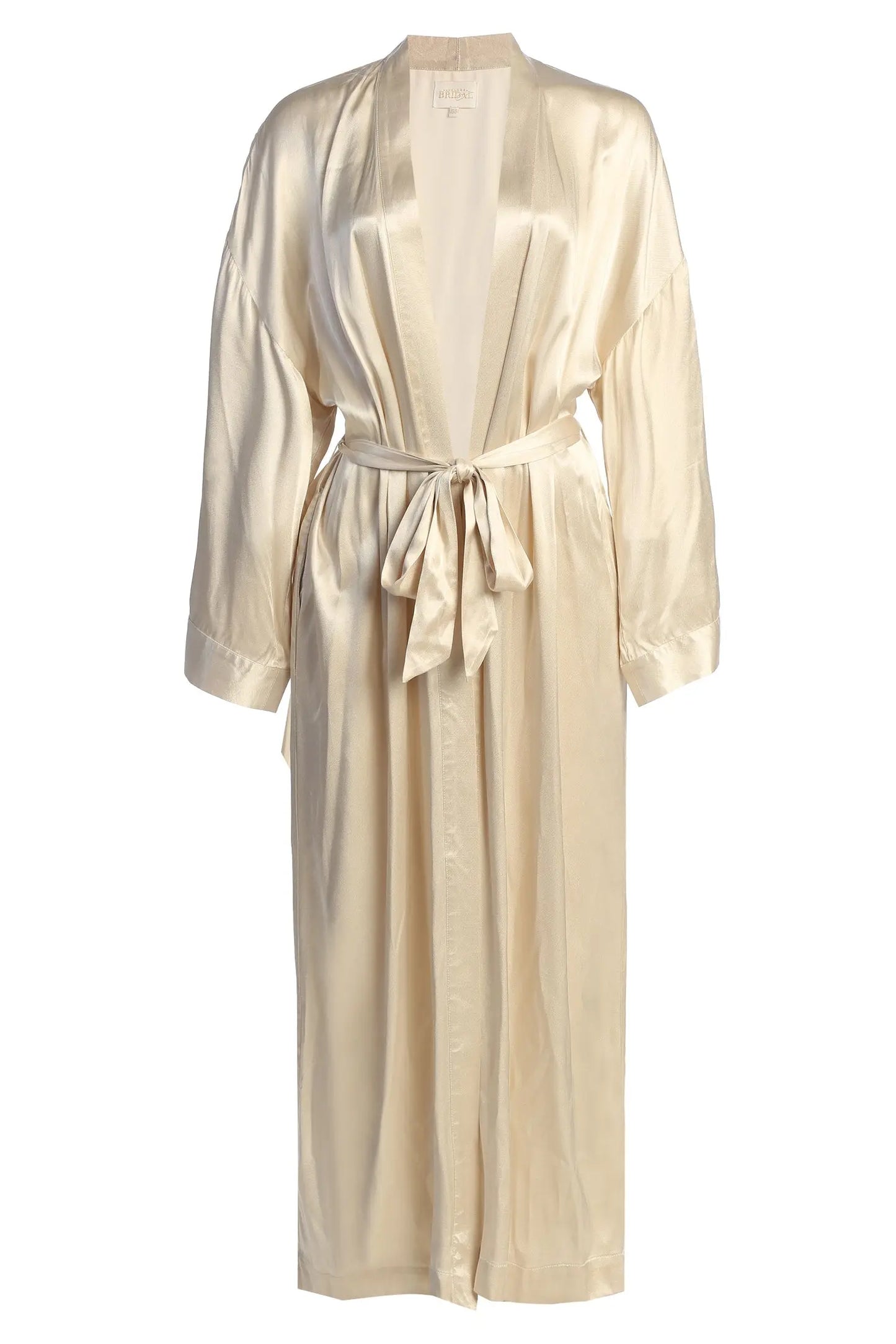 Champagne Forever And Always Satin Robe JLUXLABEL