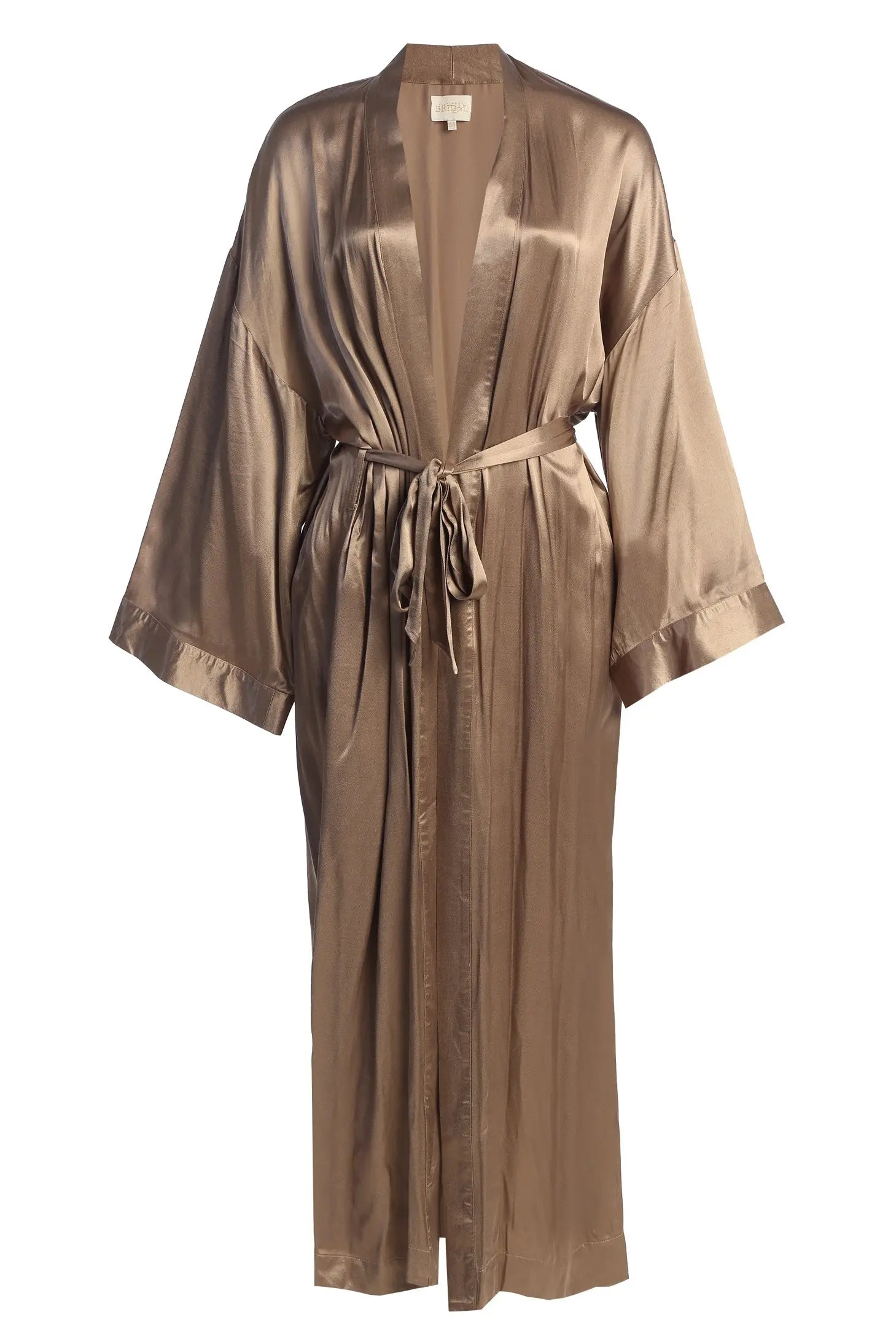 Bronze Forever And Always Satin Robe JLUXLABEL
