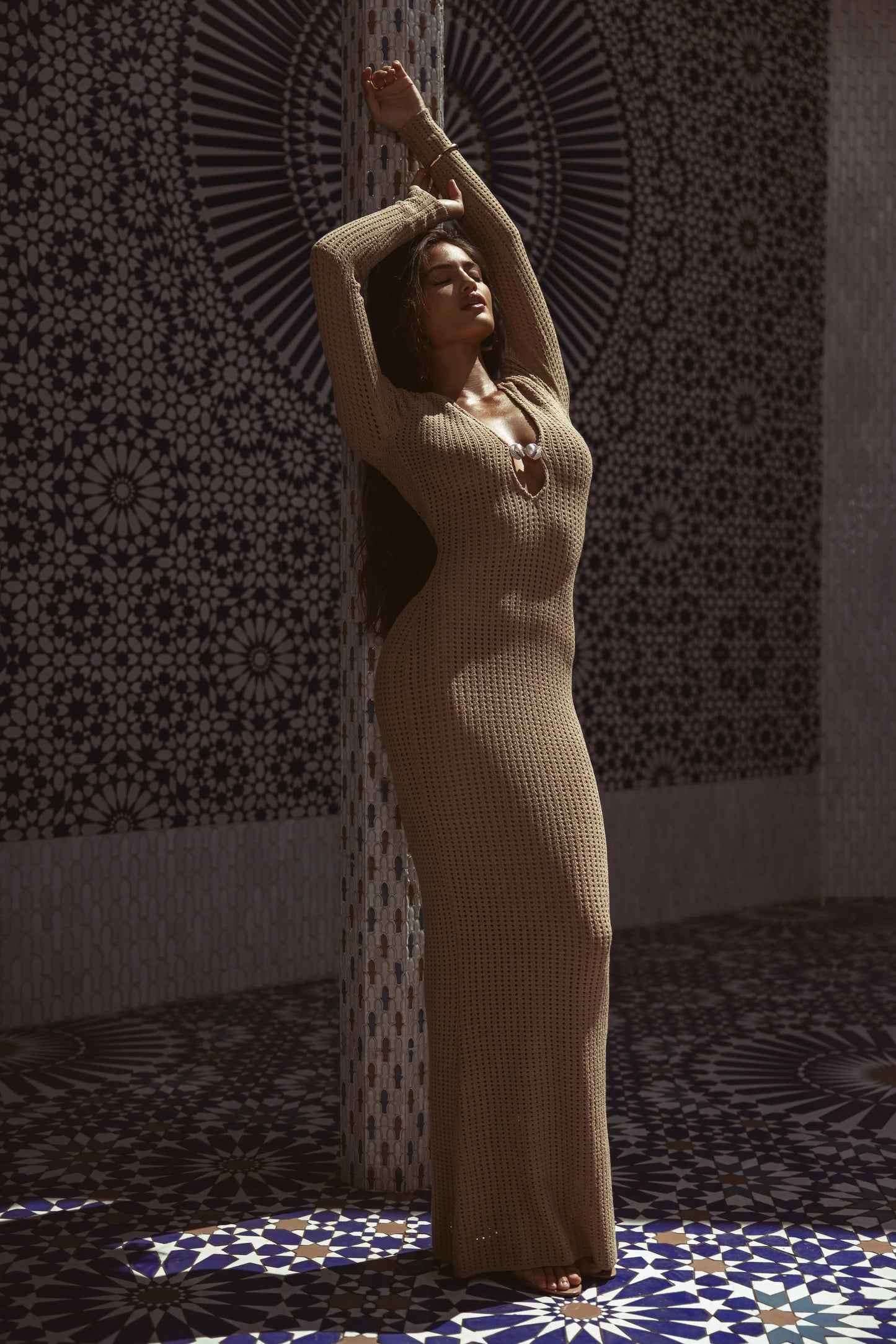 Sand Sol Sweater Knit Dress JLUXLABEL