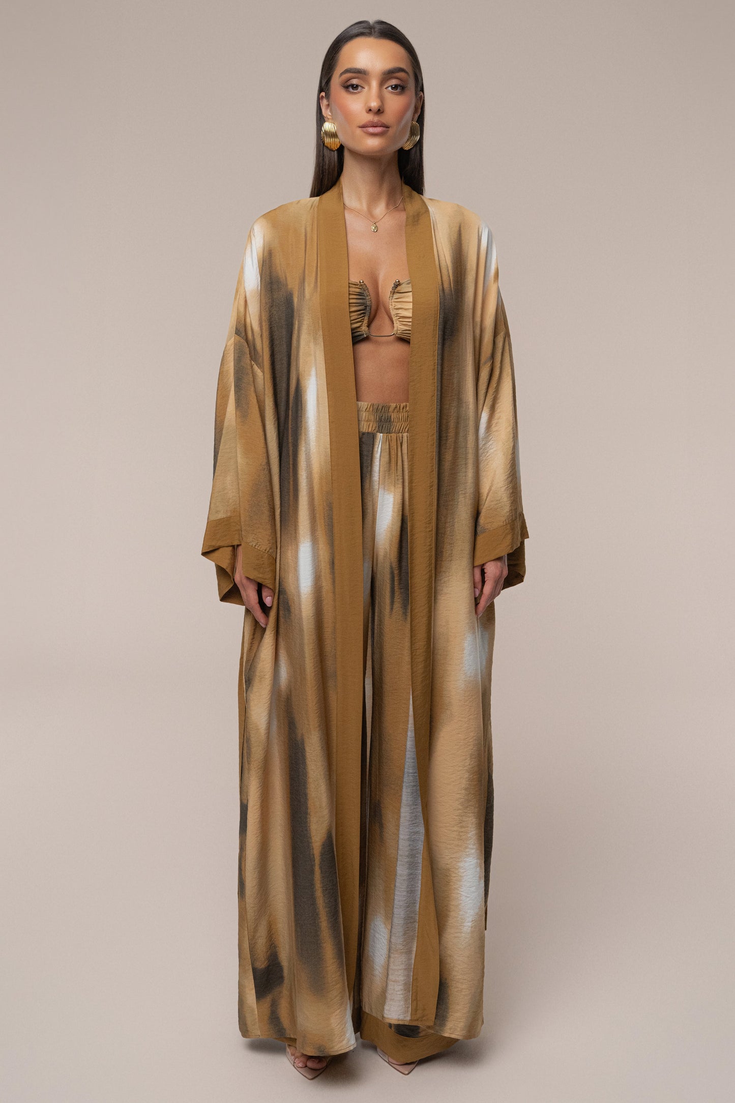 Brown Desert Oasis Duster JLUXLABEL