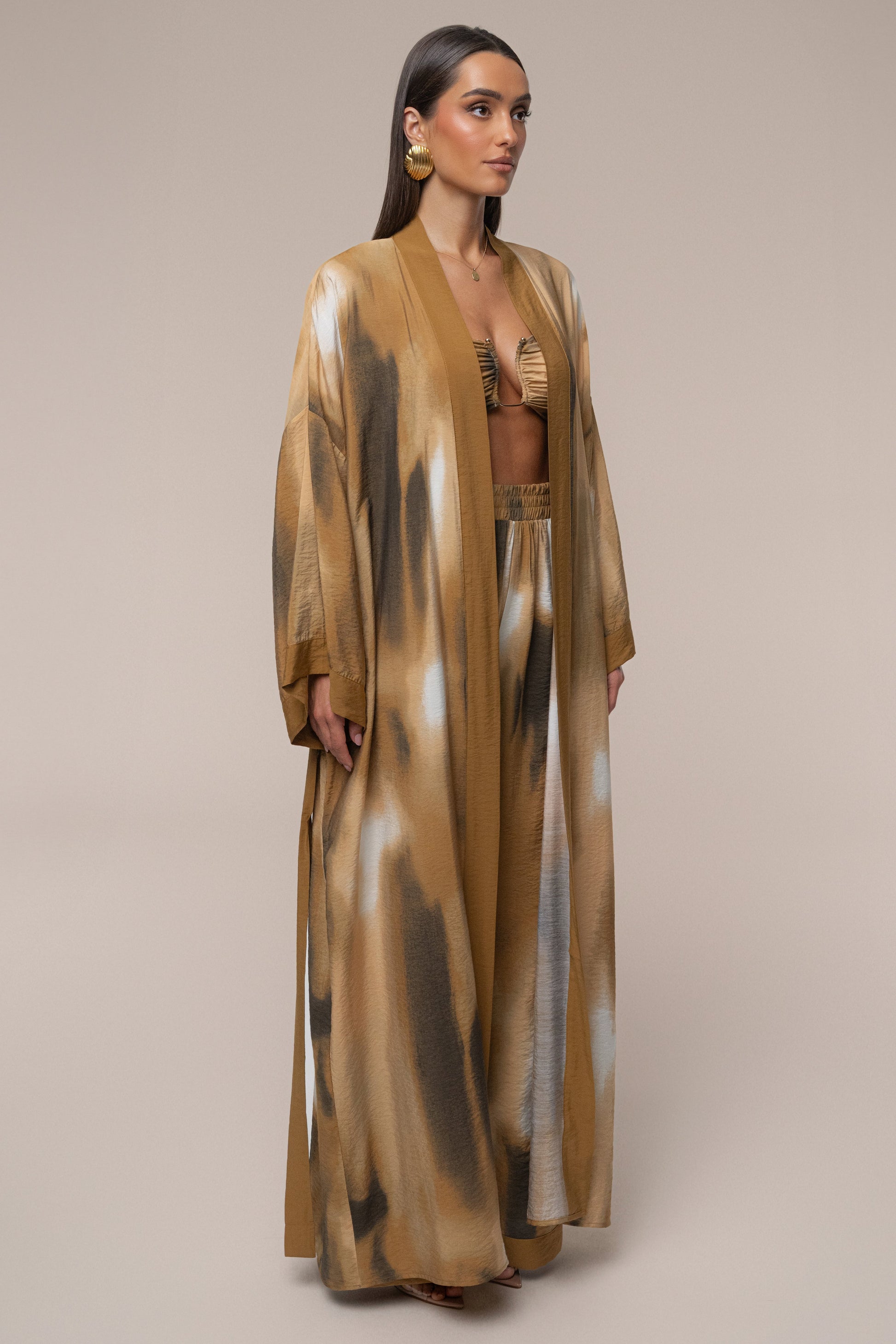 Brown Desert Oasis Duster JLUXLABEL