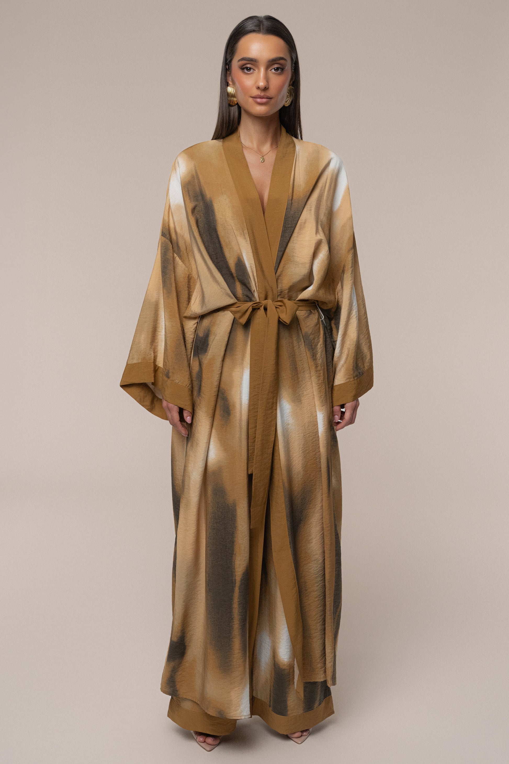 Brown Desert Oasis Duster JLUXLABEL