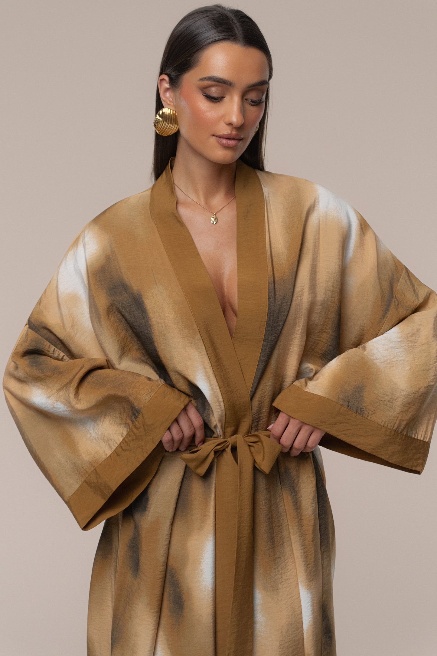 Brown Desert Oasis Duster JLUXLABEL