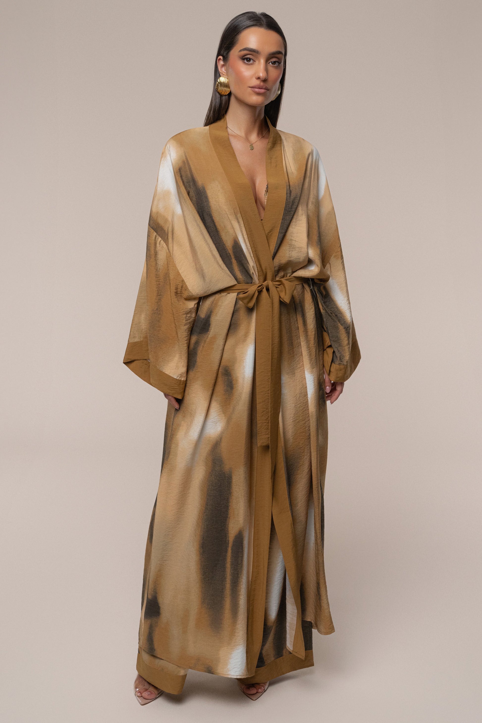 Brown Desert Oasis Duster JLUXLABEL