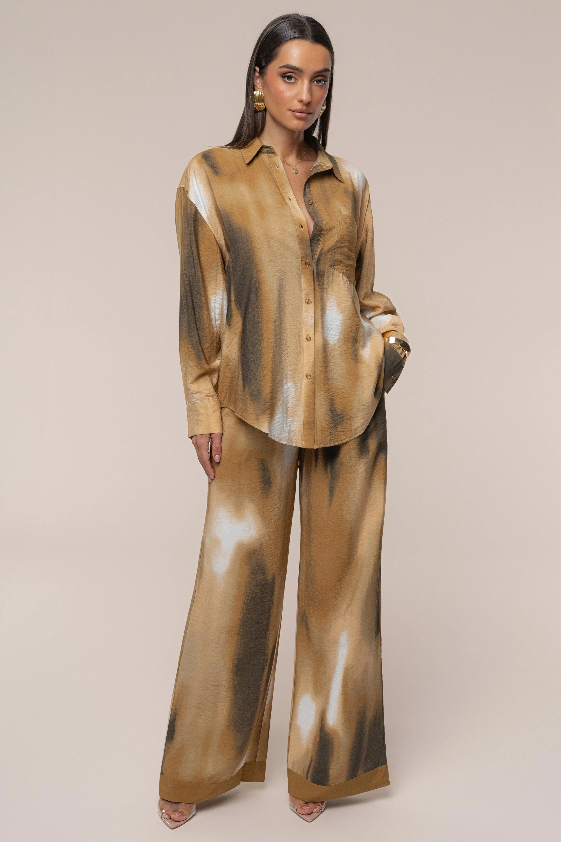 Brown Celestial Sands Pant JLUXLABEL