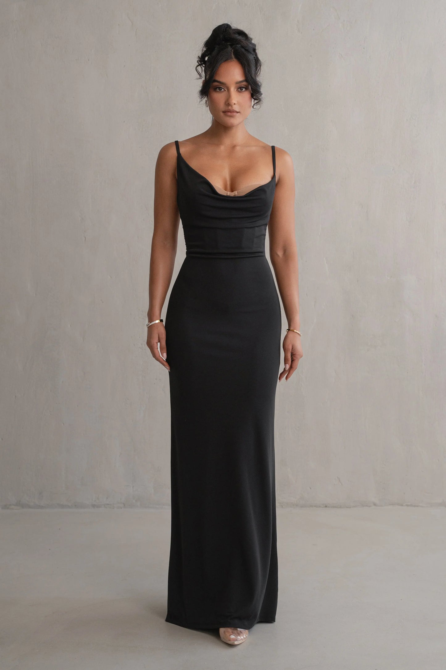 Black Until Forever Maxi Dress JLUXLABEL