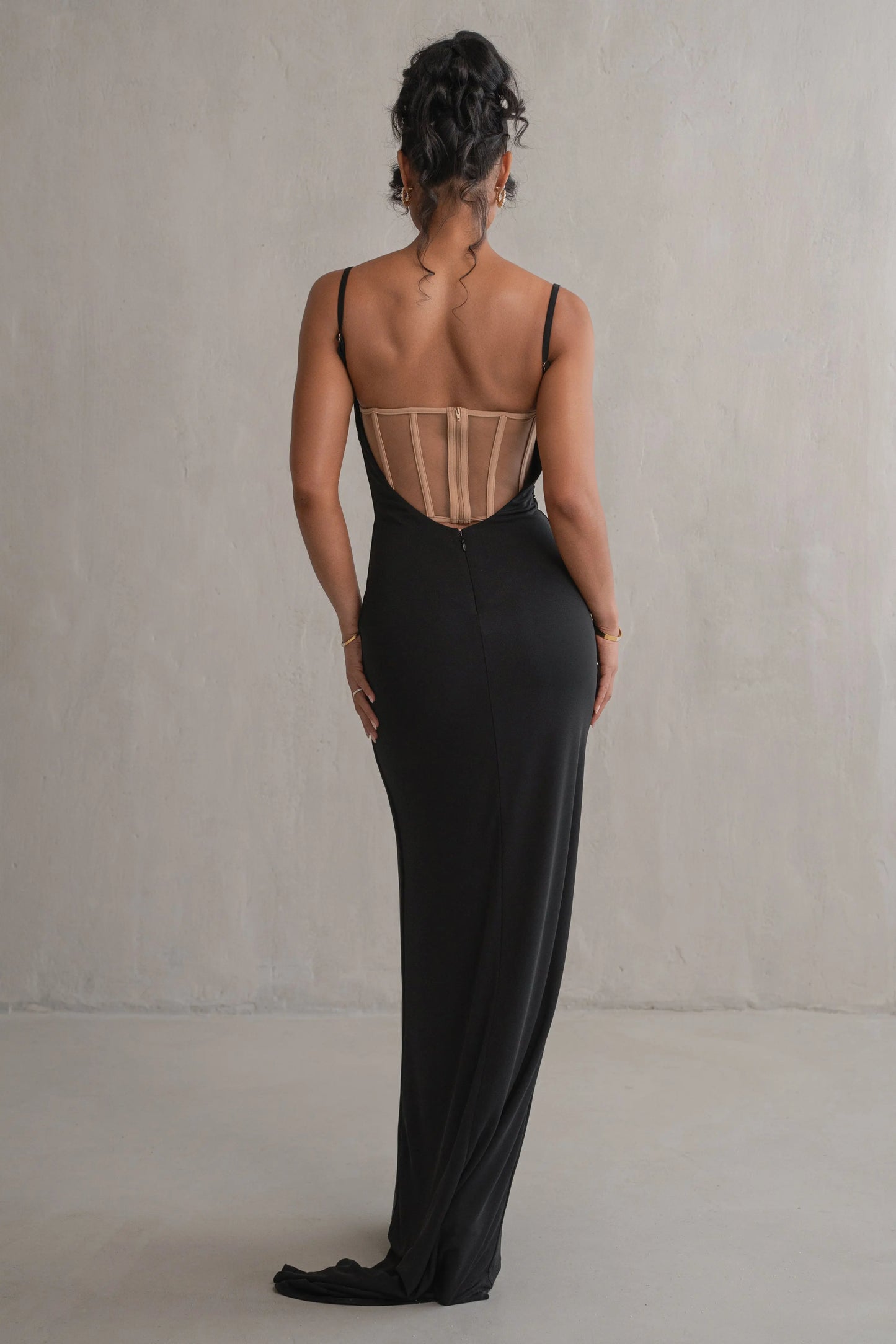 Black Until Forever Maxi Dress JLUXLABEL