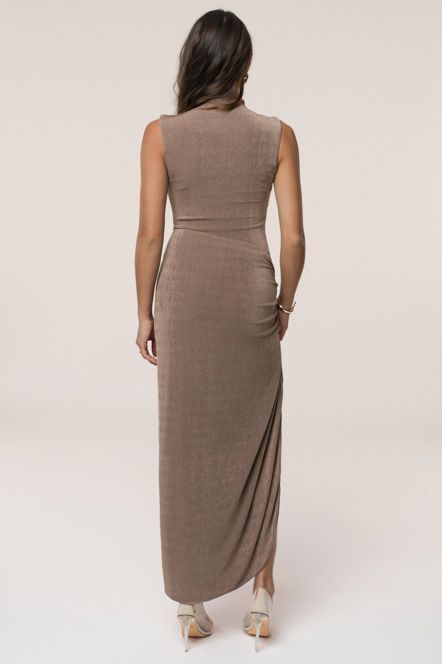 Mocha Aubree Midi Dress JLUXLABEL