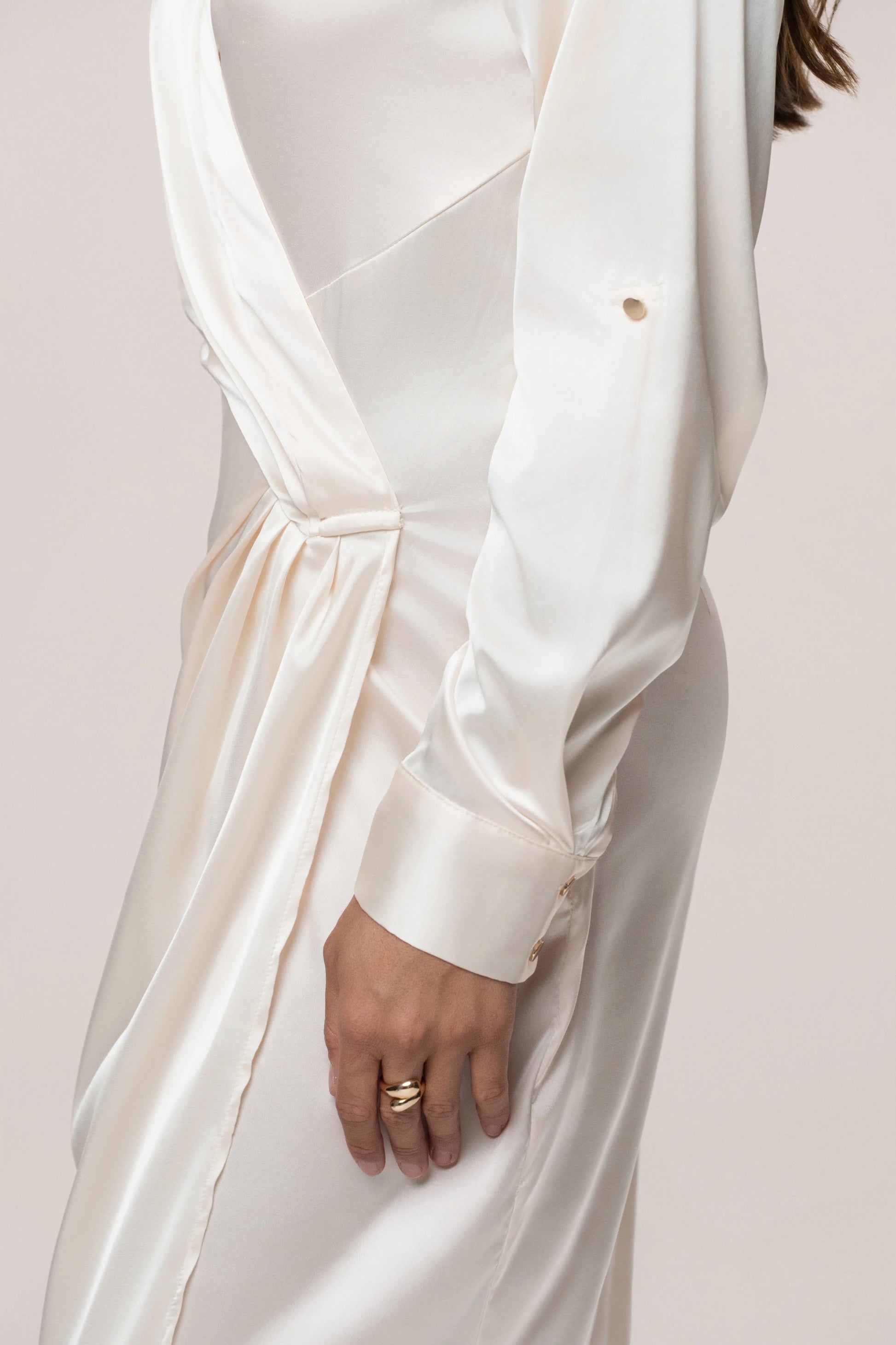 White Arabella Satin Maxi Dress JLUXLABEL
