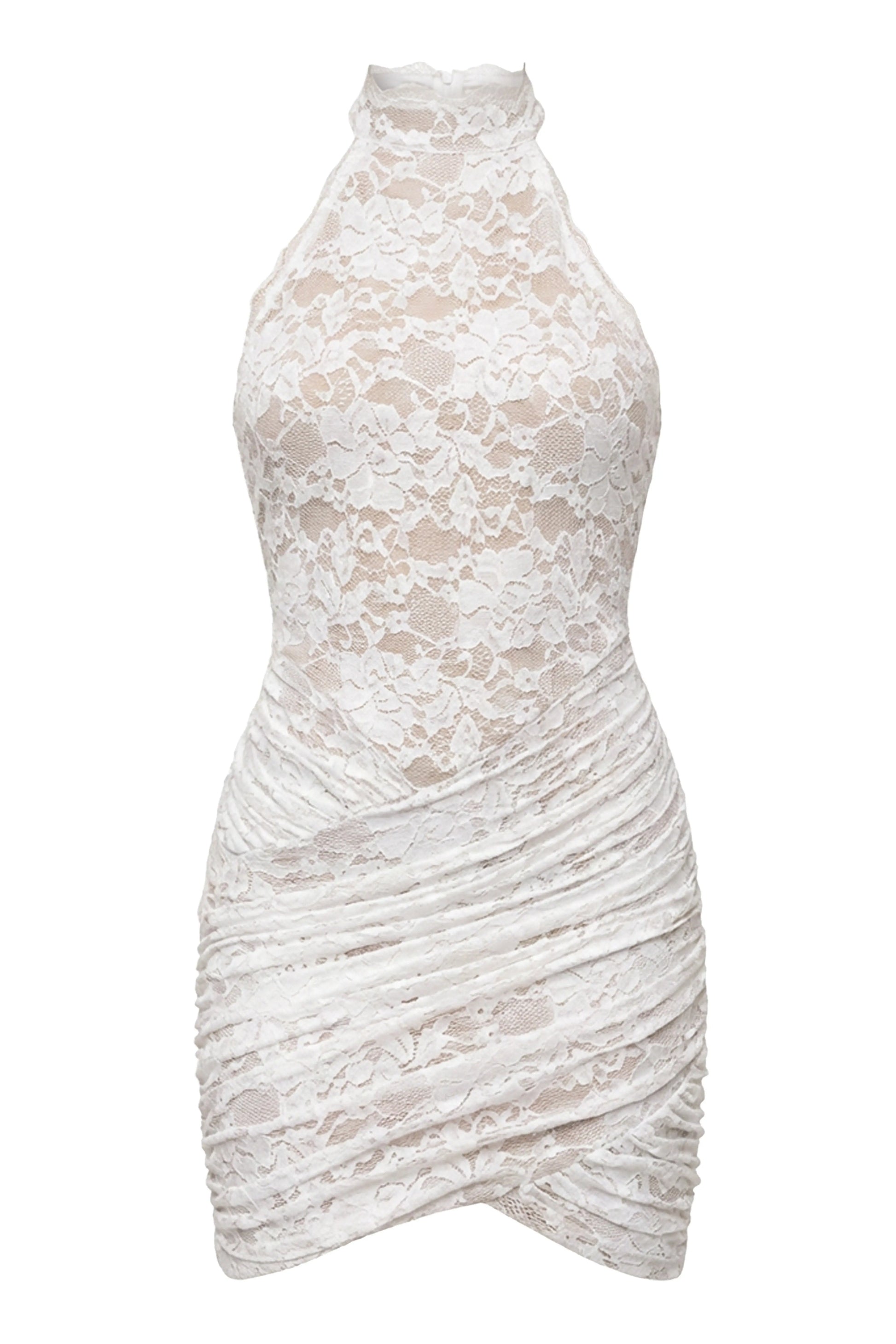 White  Lace Affair Mini Dress JLUXLABEL