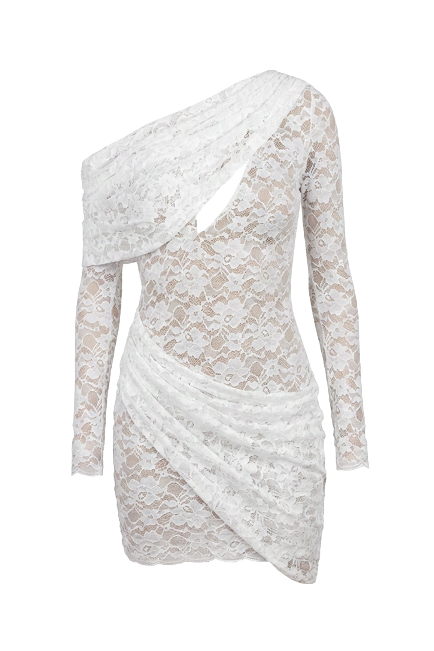 White Midnight Romance Lace Dress JLUXLABEL