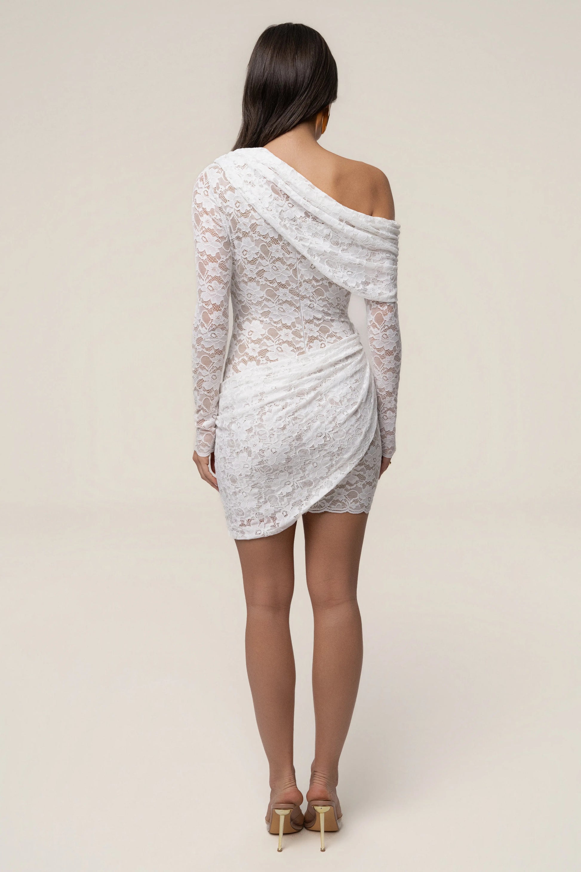 White Midnight Romance Lace Dress JLUXLABEL