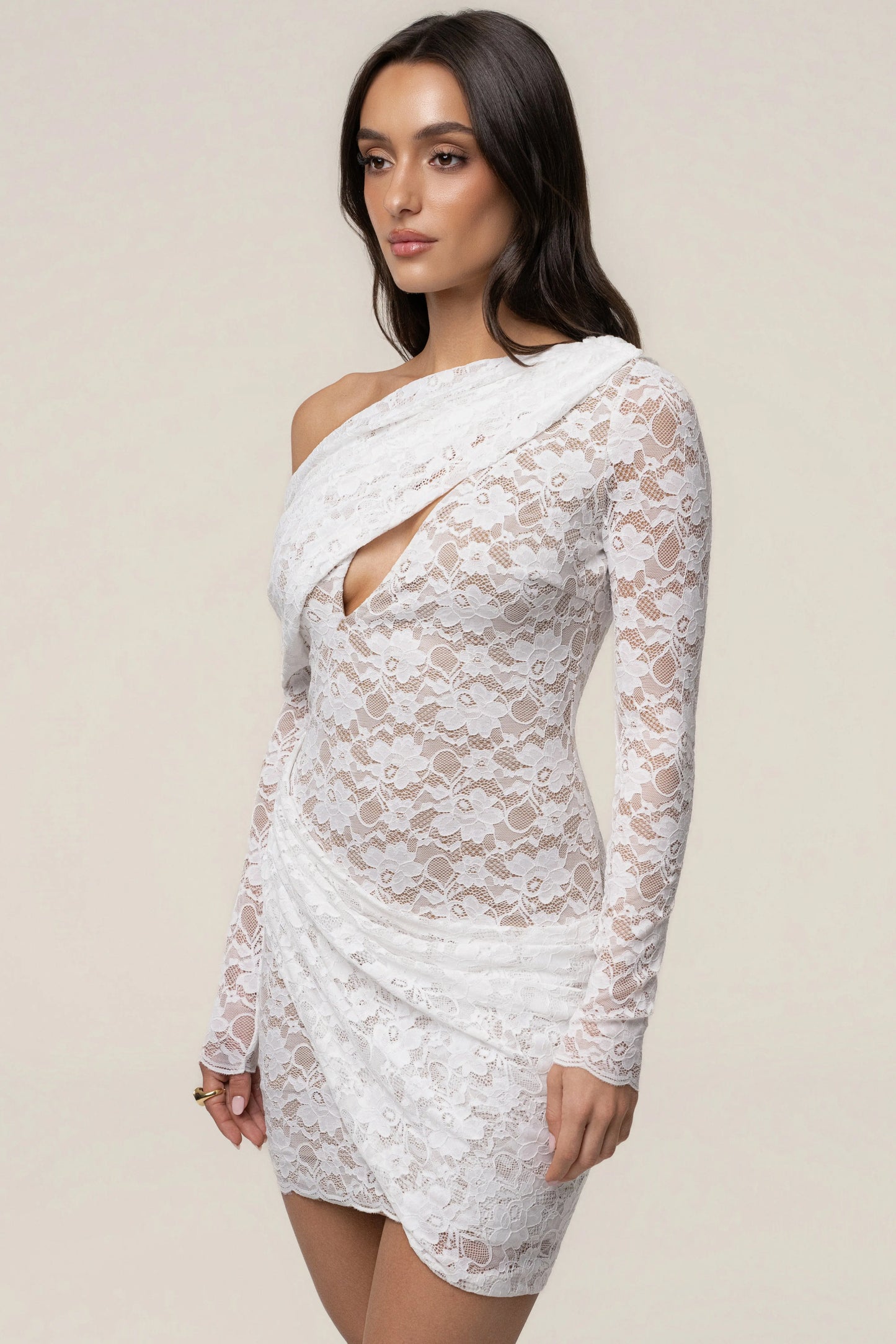 White Midnight Romance Lace Dress JLUXLABEL