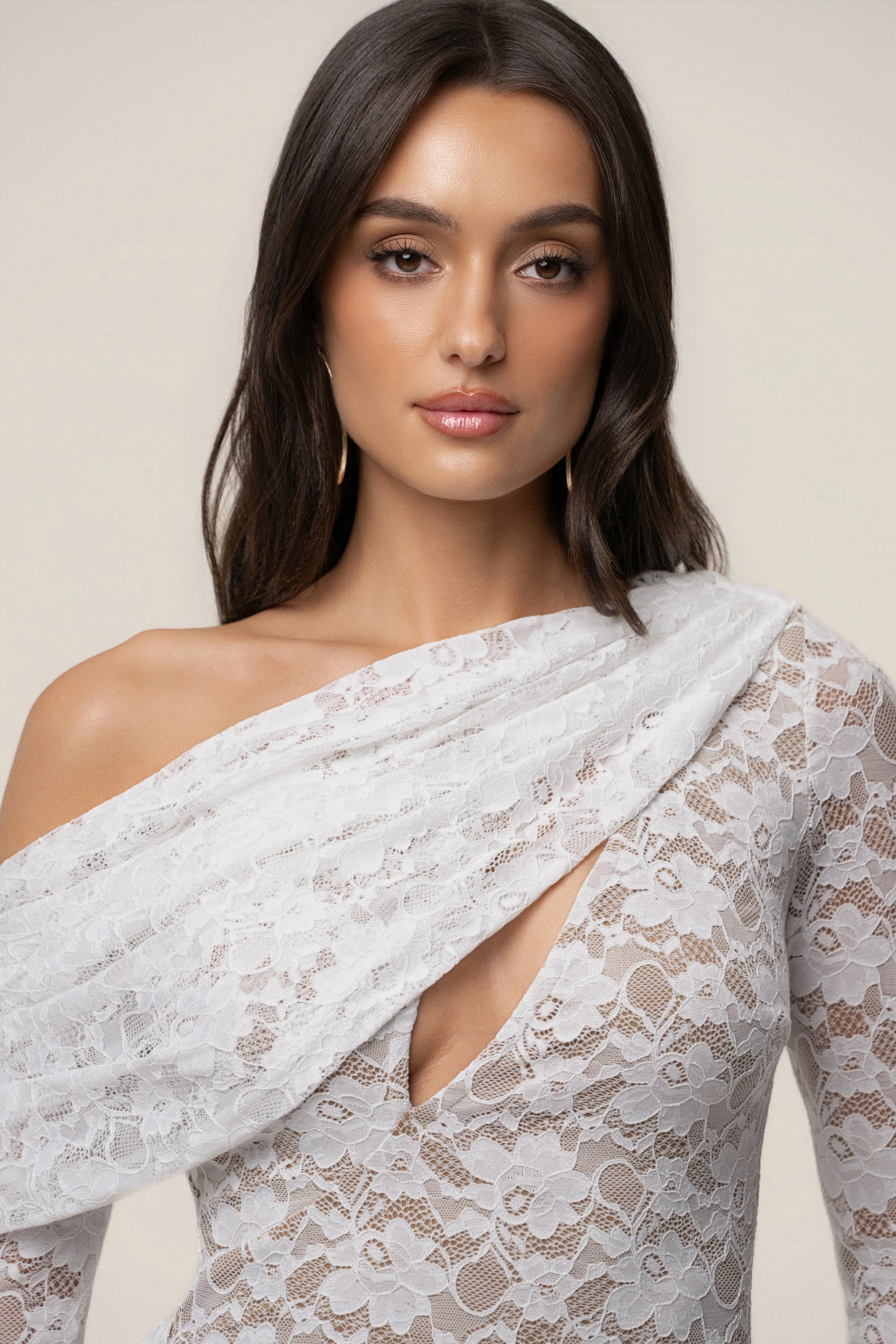 White Midnight Romance Lace Dress JLUXLABEL
