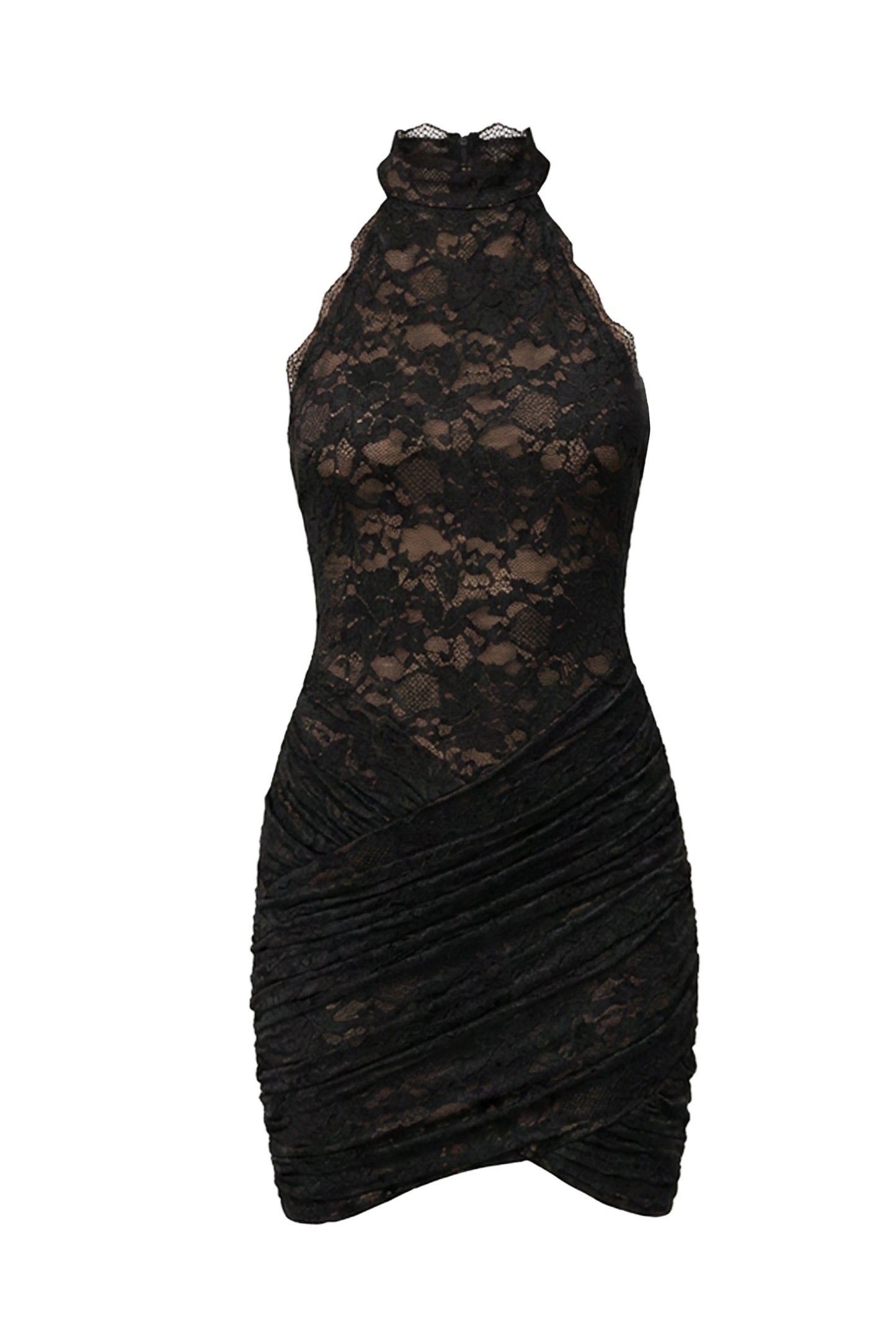 Black Lace Affair Mini Dress JLUXLABEL