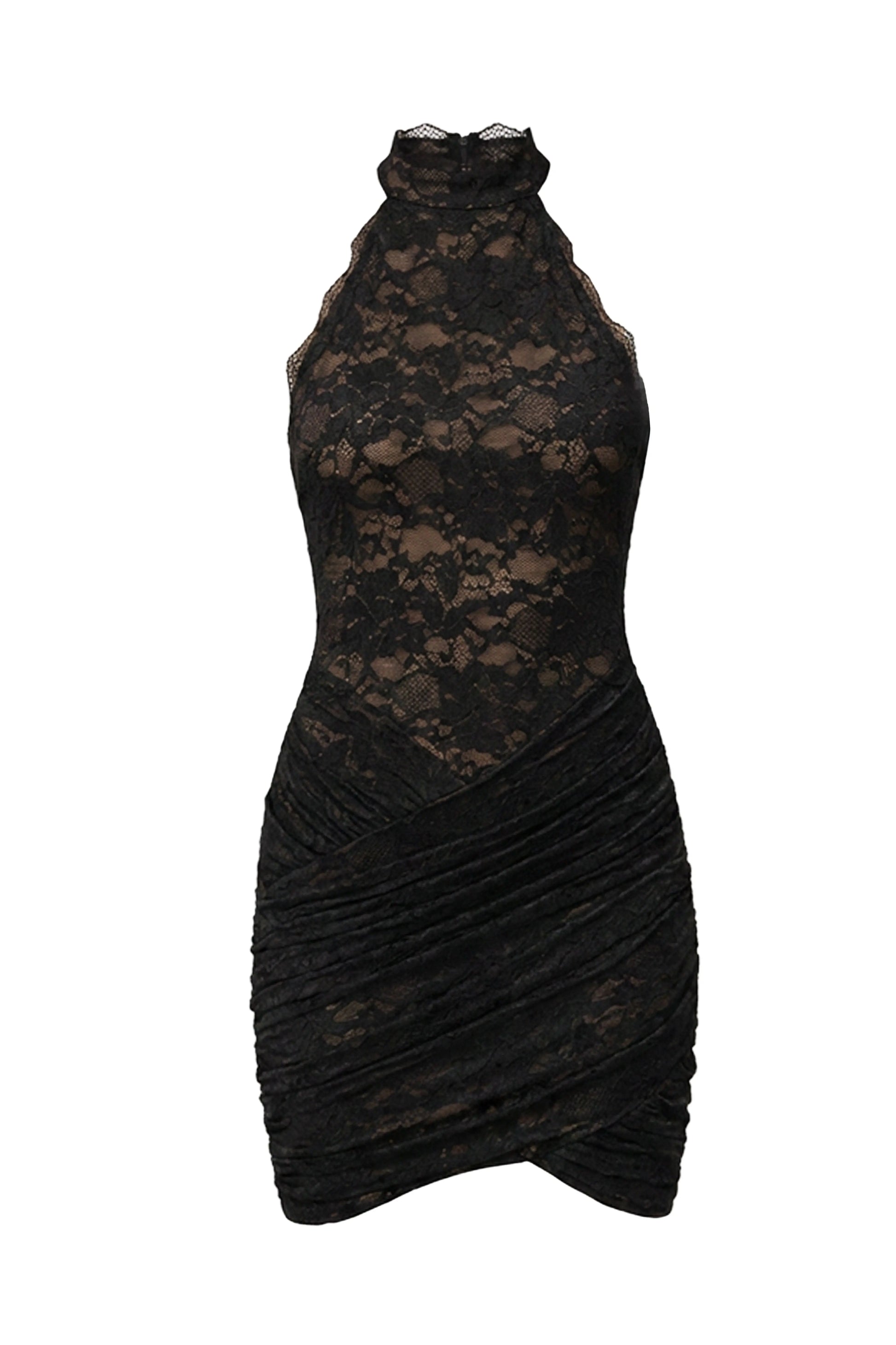 Black Lace Affair Mini Dress JLUXLABEL