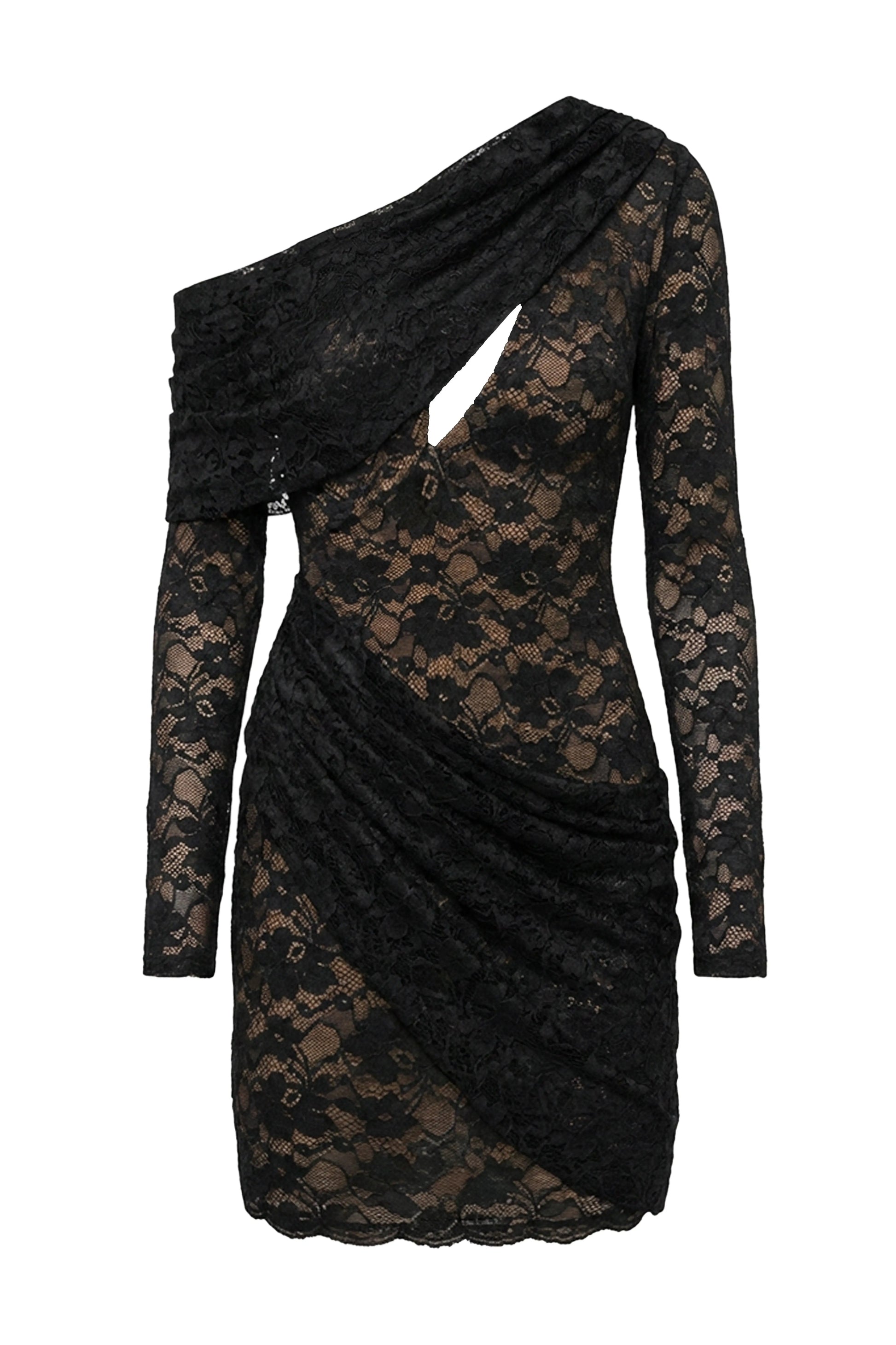 Black Midnight Romance Lace Dress JLUXLABEL