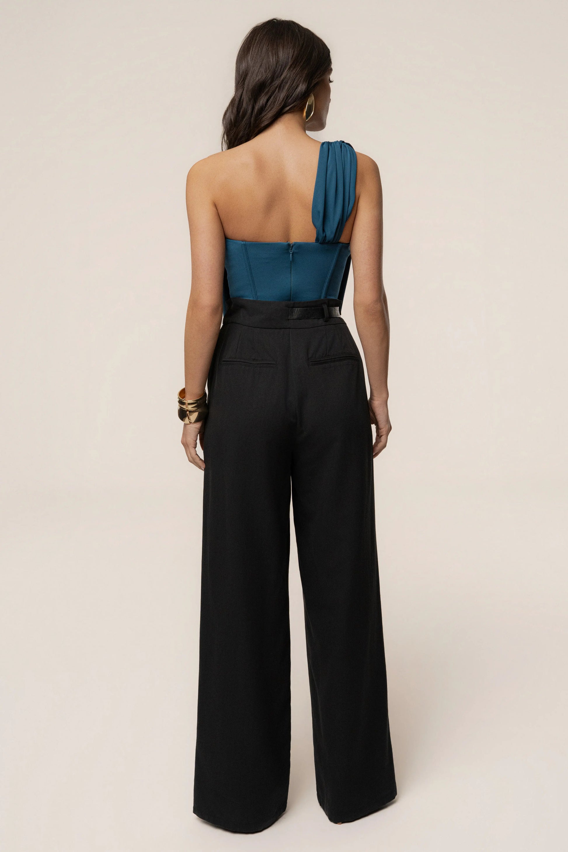Dark Teal Night Bloom Bodysuit JLUXLABEL